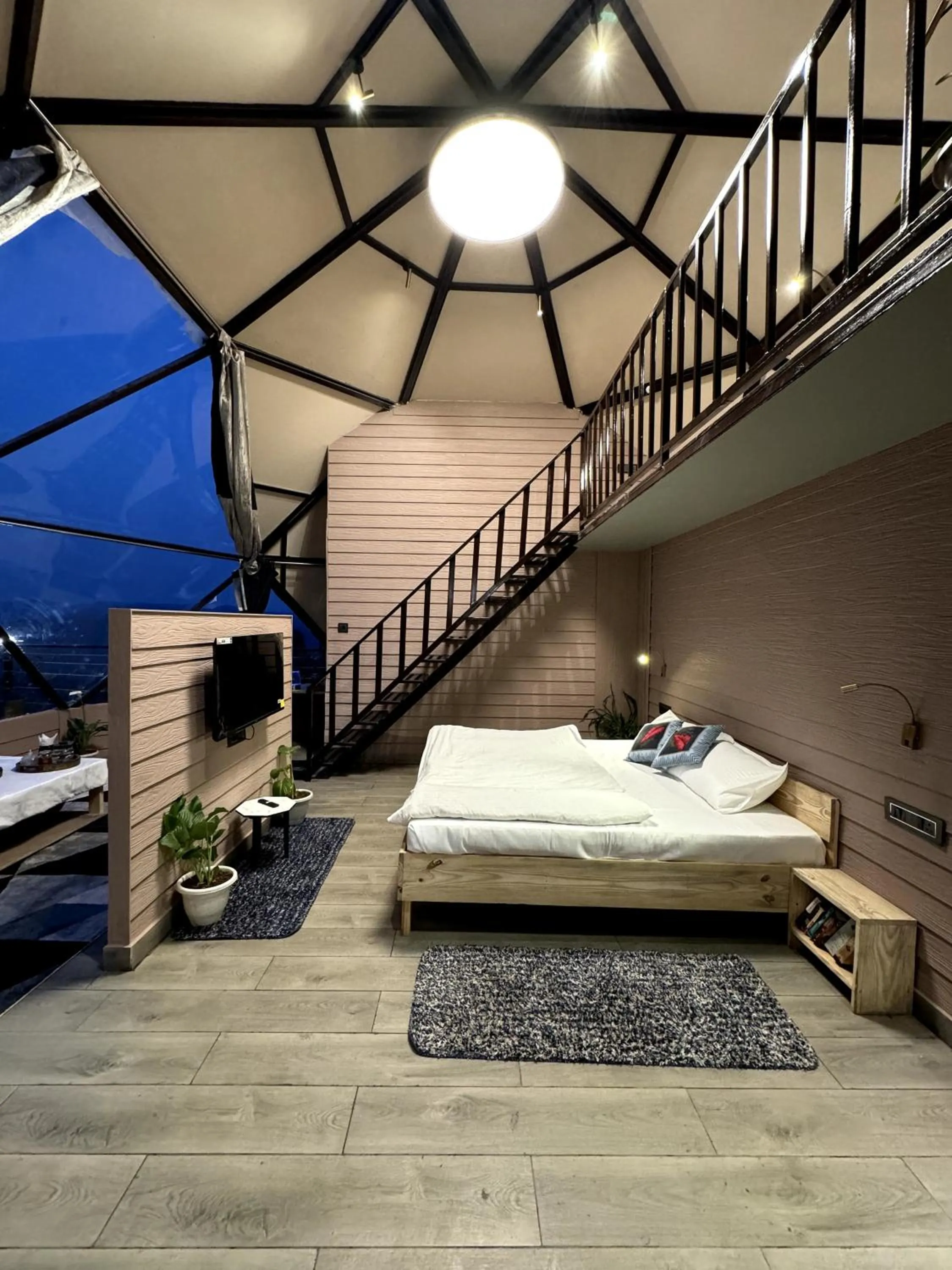 Bed in The Soul Stroll Cottages Retreat