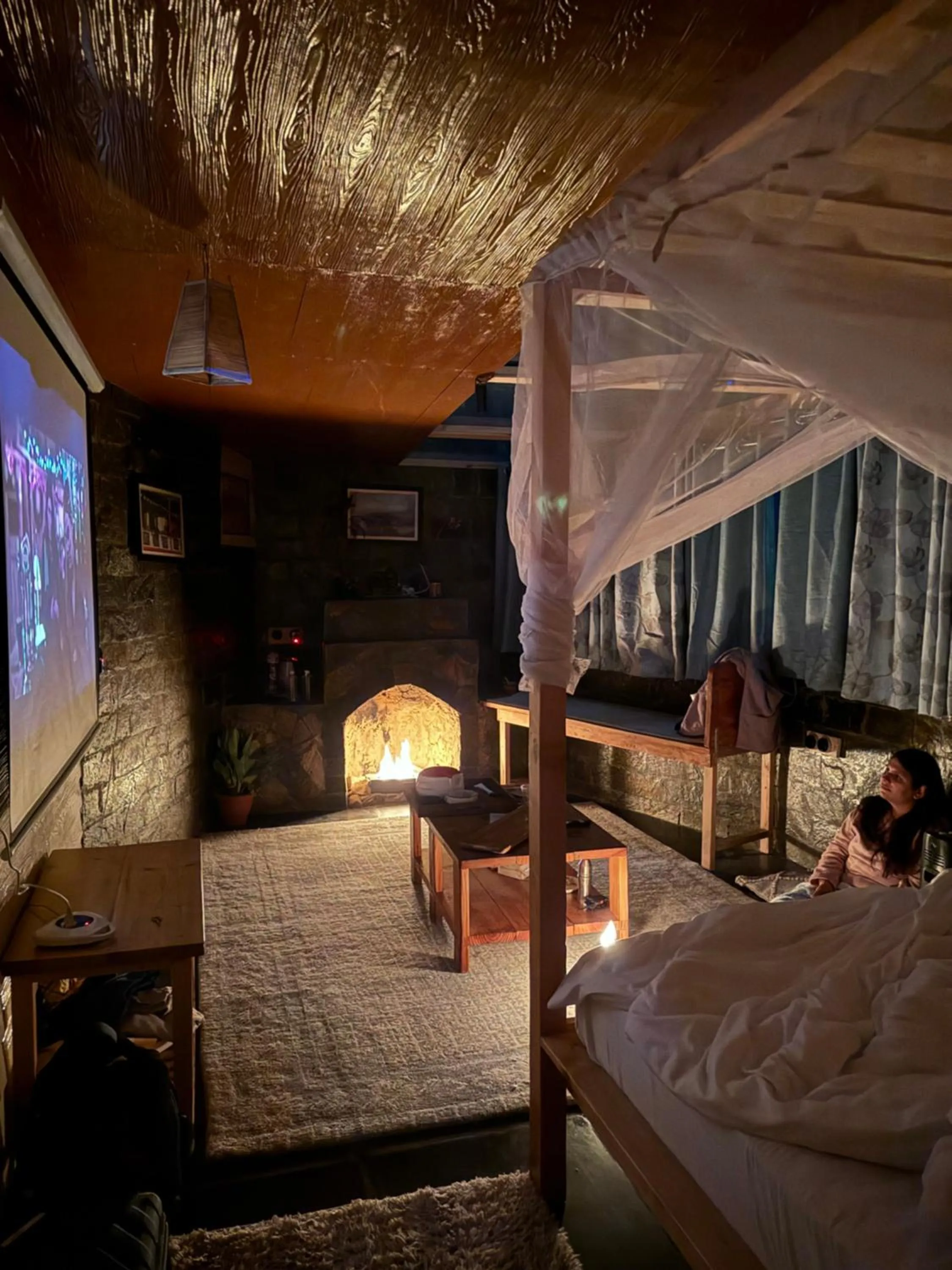 Bed in The Soul Stroll Cottages Retreat