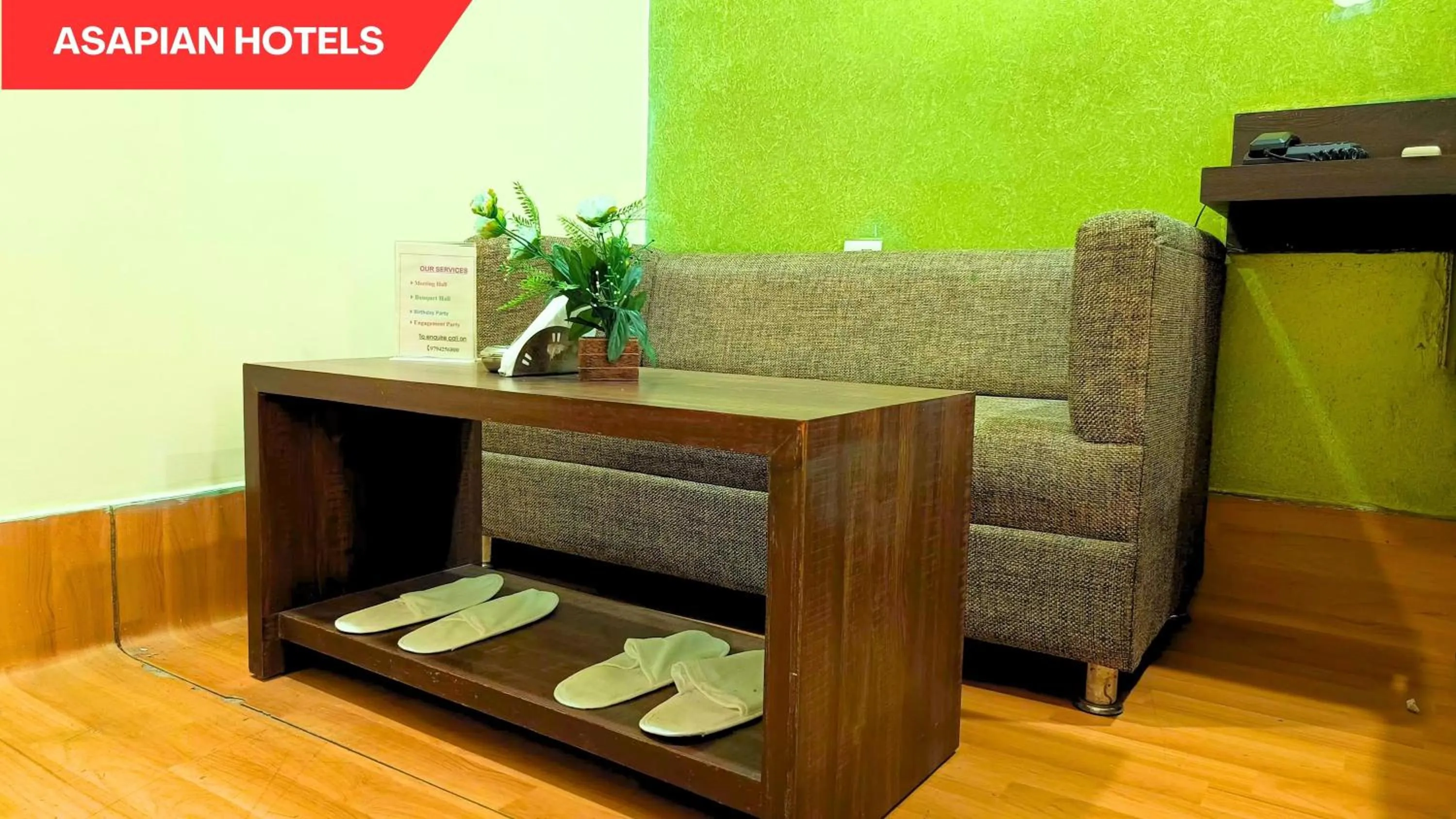 Seating area in Hotel Vijay Deluxe