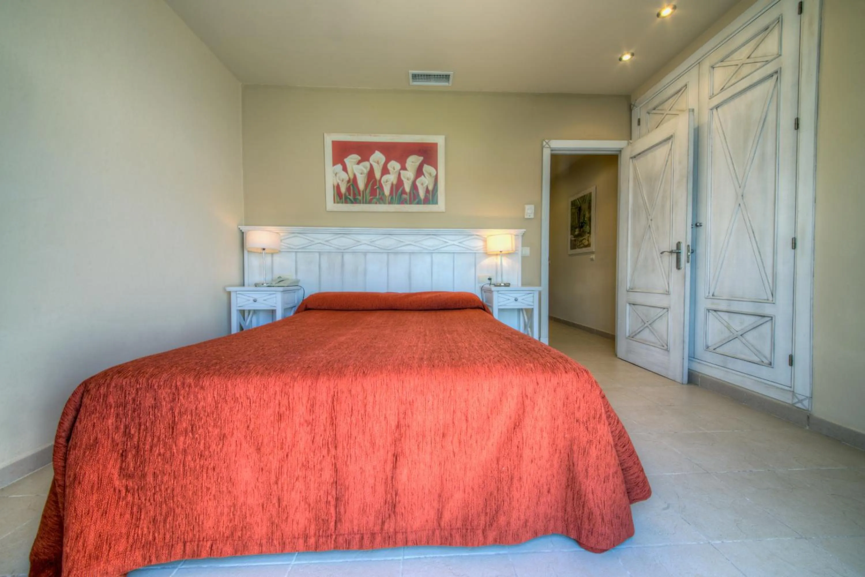 Bedroom, Bed in Apartamentos Piedramar