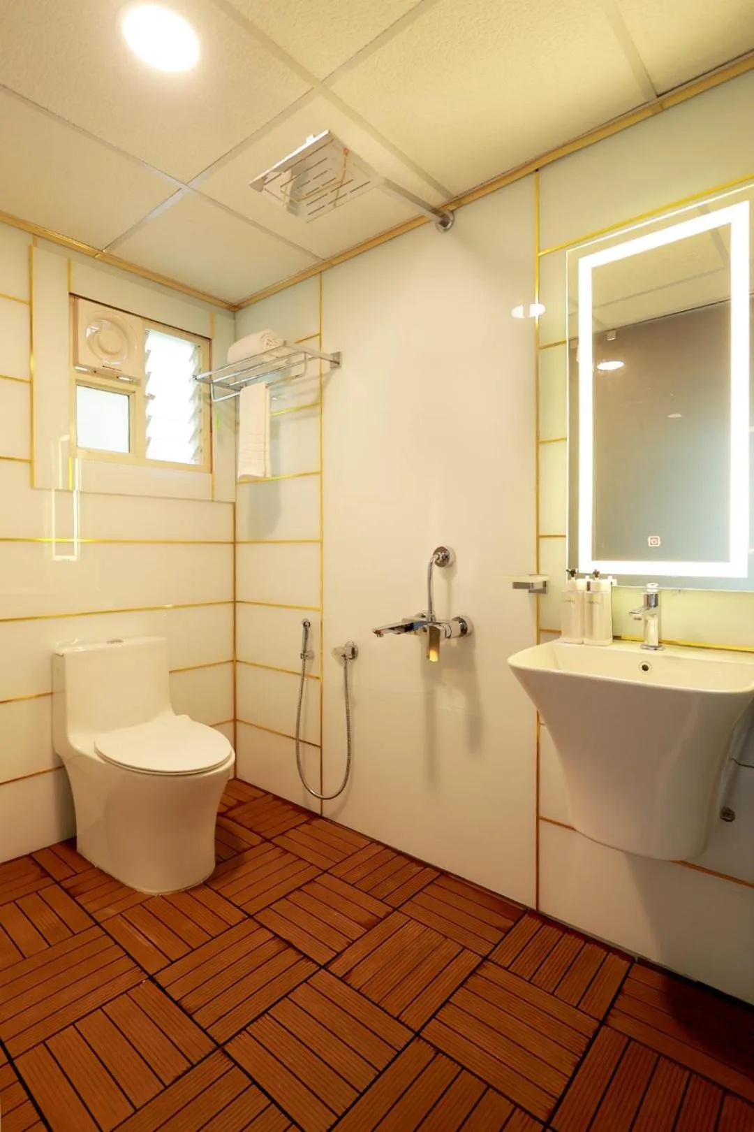 Bathroom in Wooden ECR Sea Resort