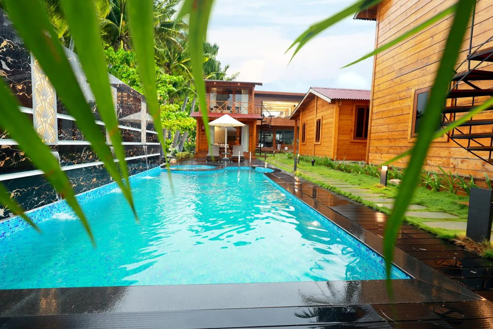 Swimming pool in Wooden ECR Sea Resort
