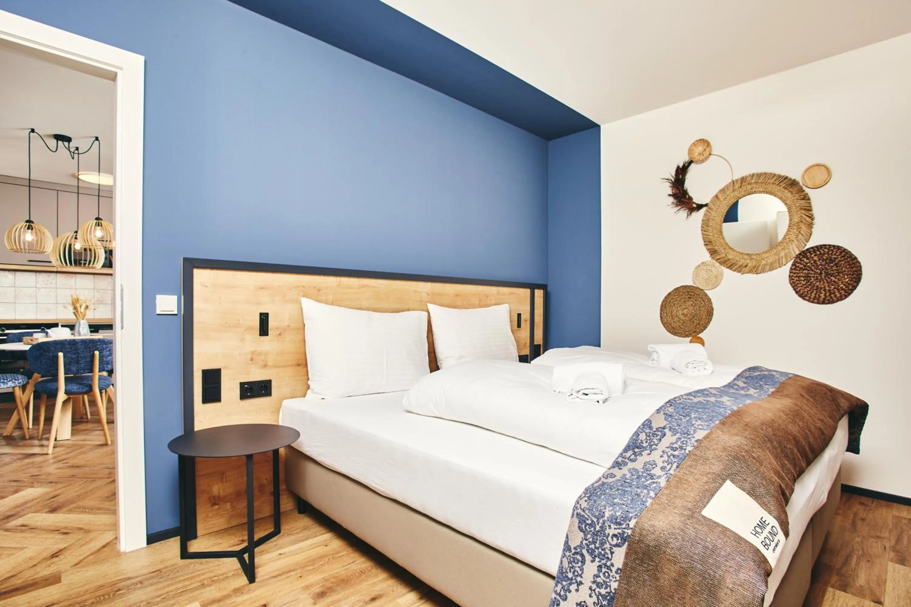 Bed in HOMEBOUND APARTMENTS Bad Goisern - contactless check-in