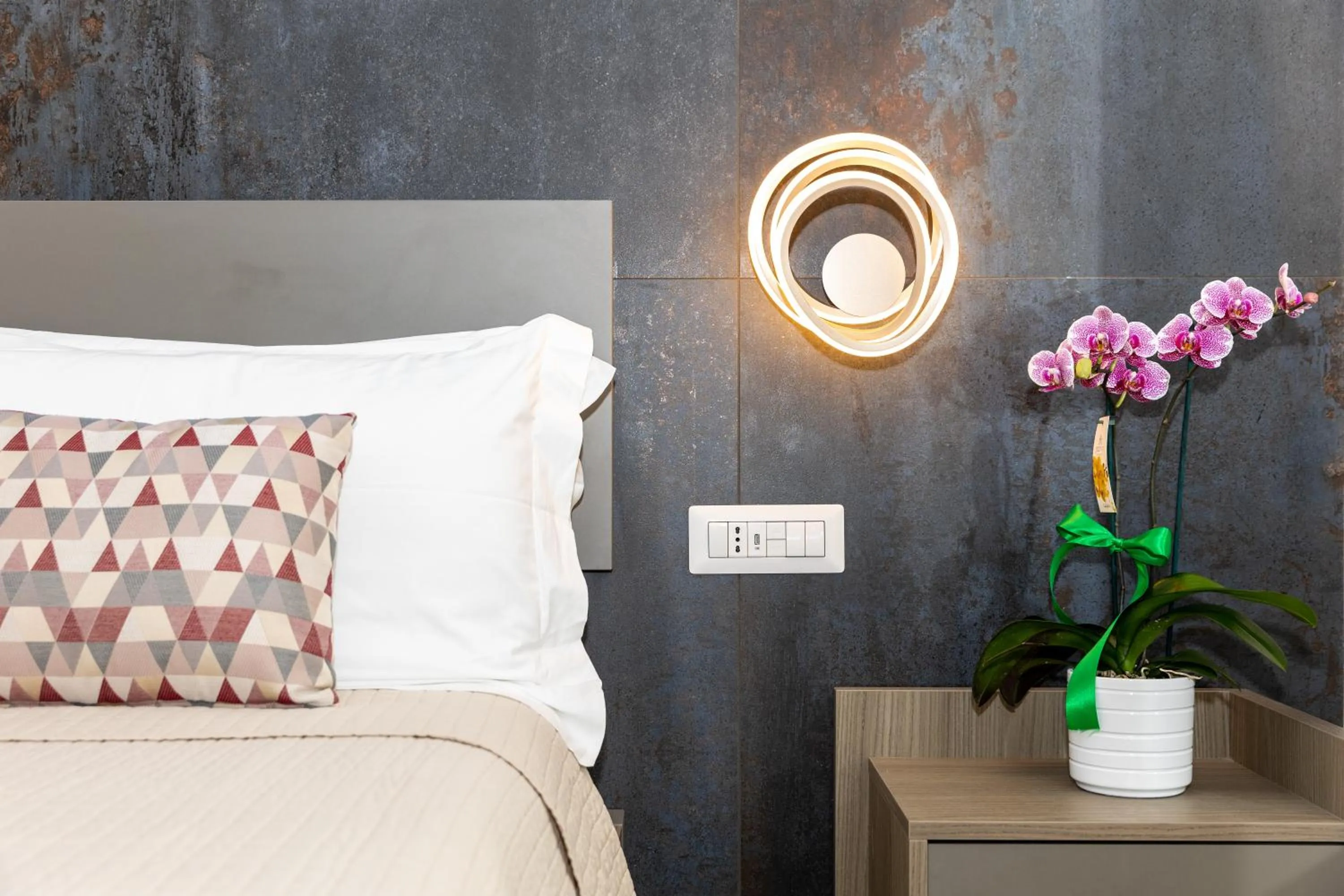 Decorative detail, Bed in Patriziella 4 Rooms