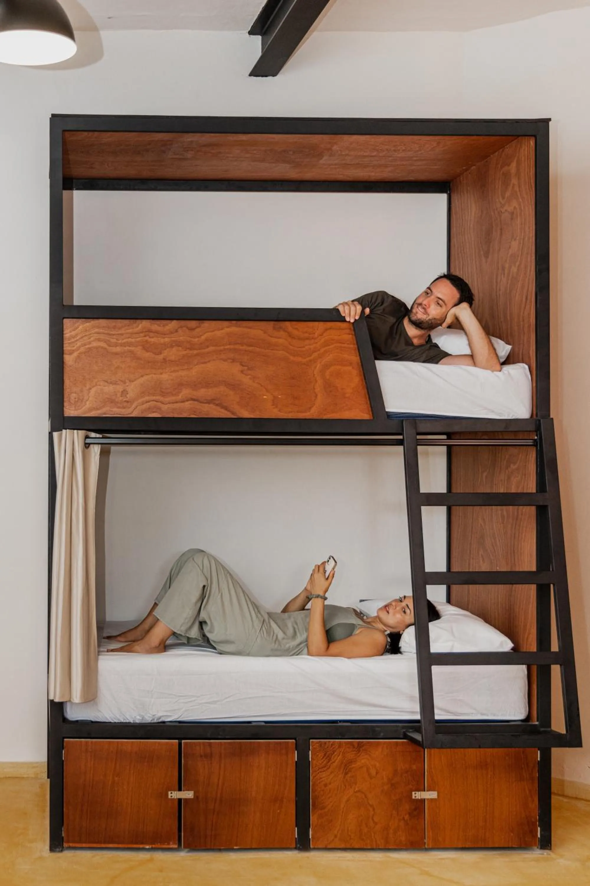 Bed in Caleta Hostel Rooftop & Pool