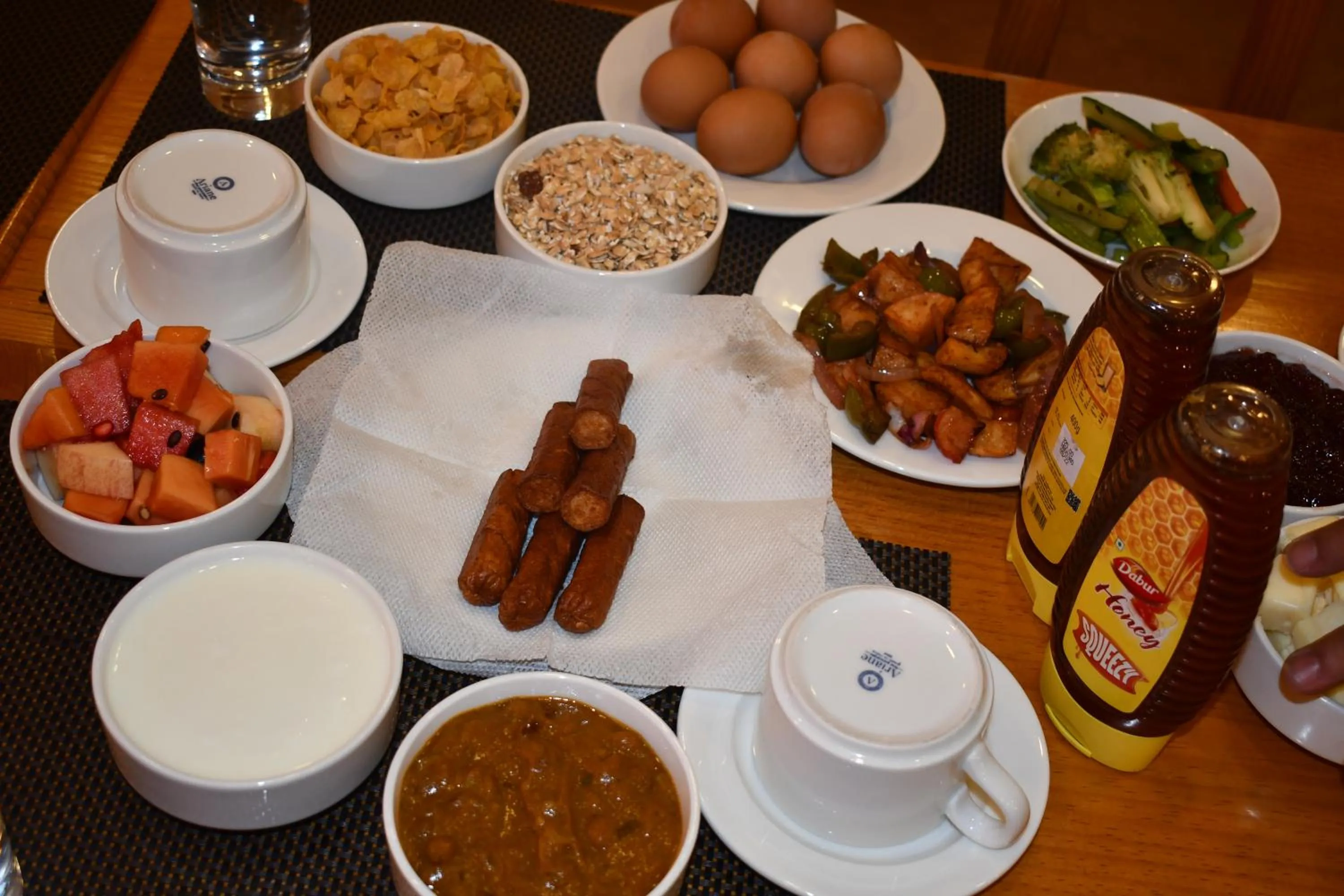 Breakfast in Hotel Fewa Camp