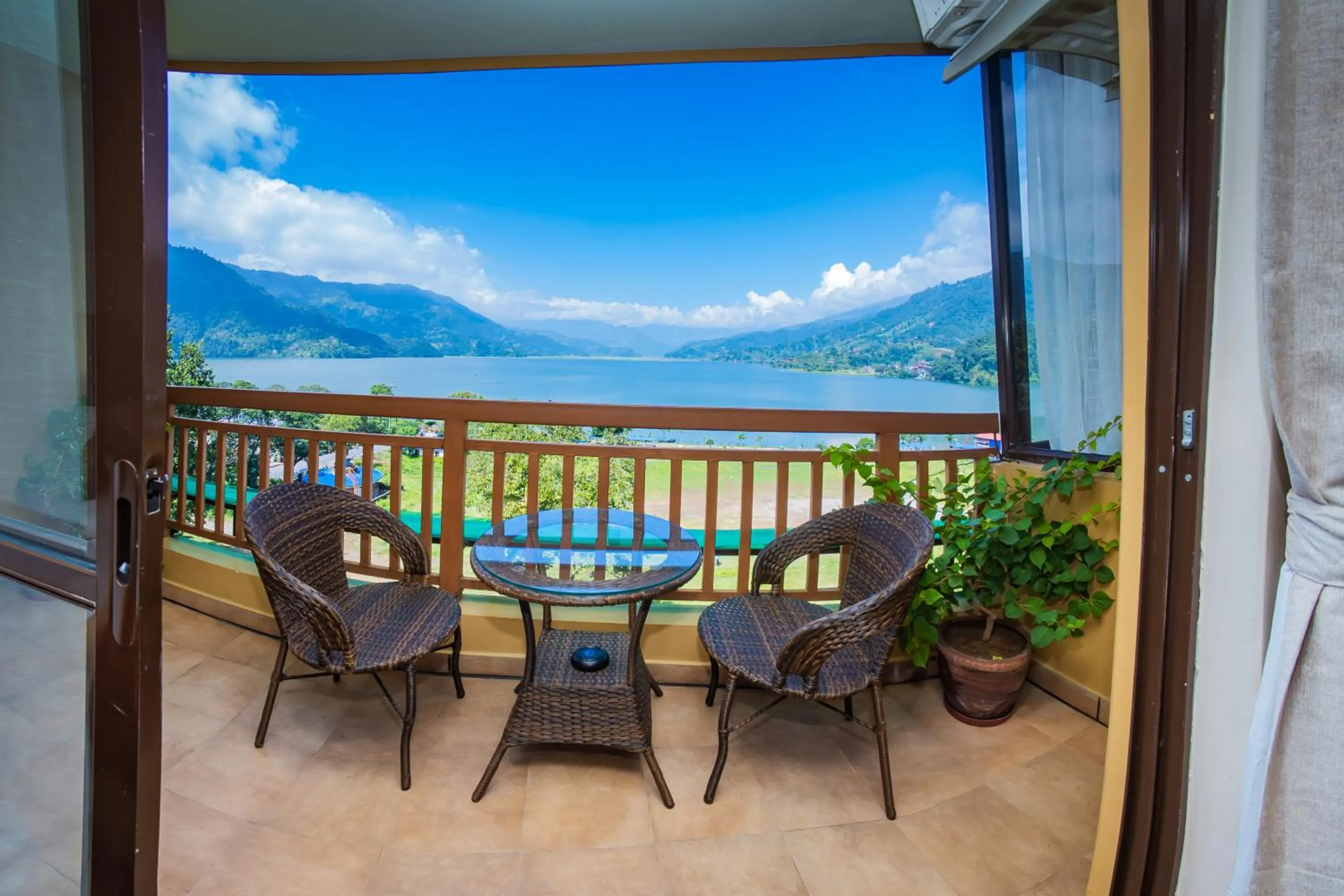 Balcony/Terrace in Hotel Fewa Camp