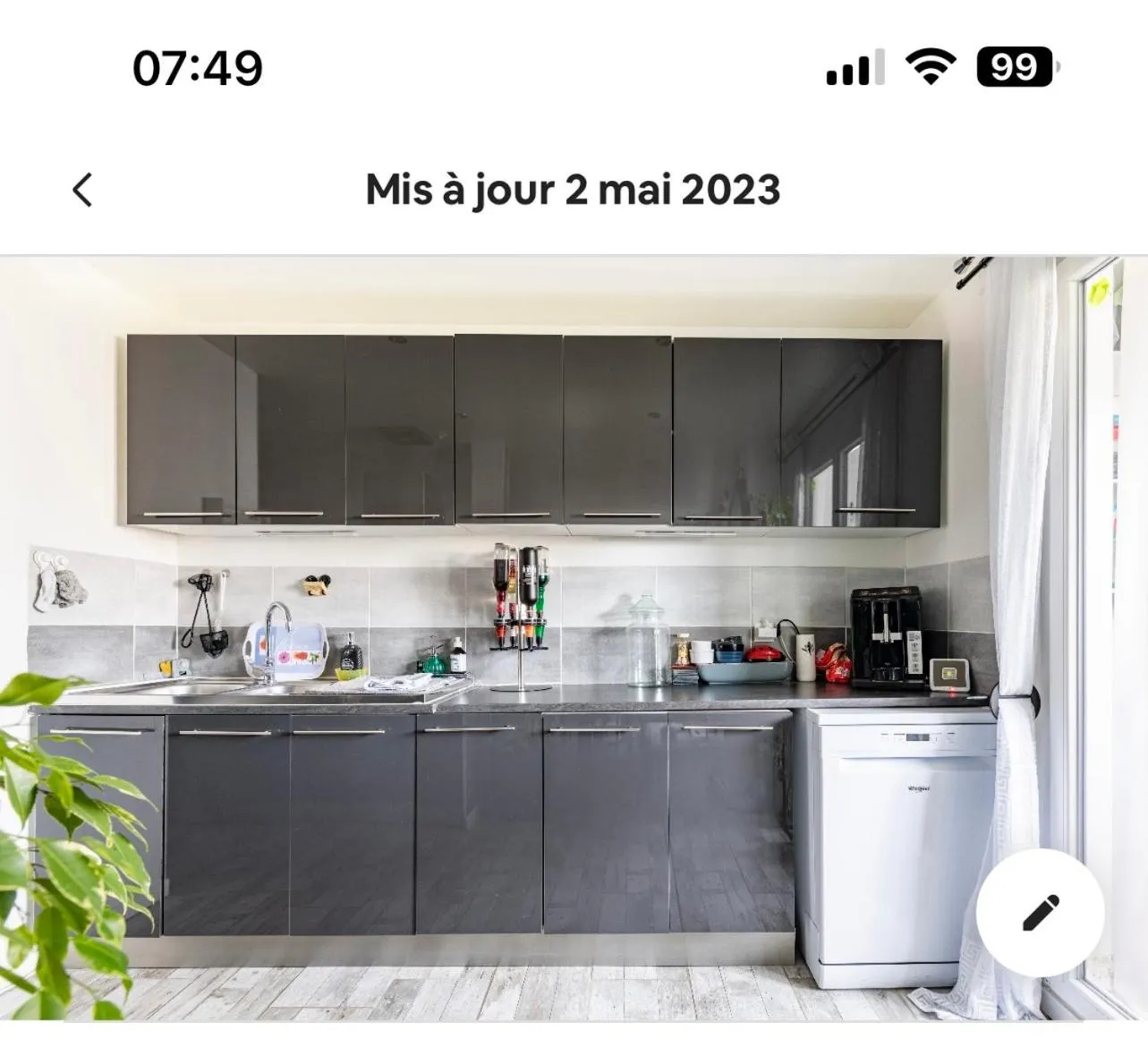 Kitchen/Kitchenette in Chambre cosy