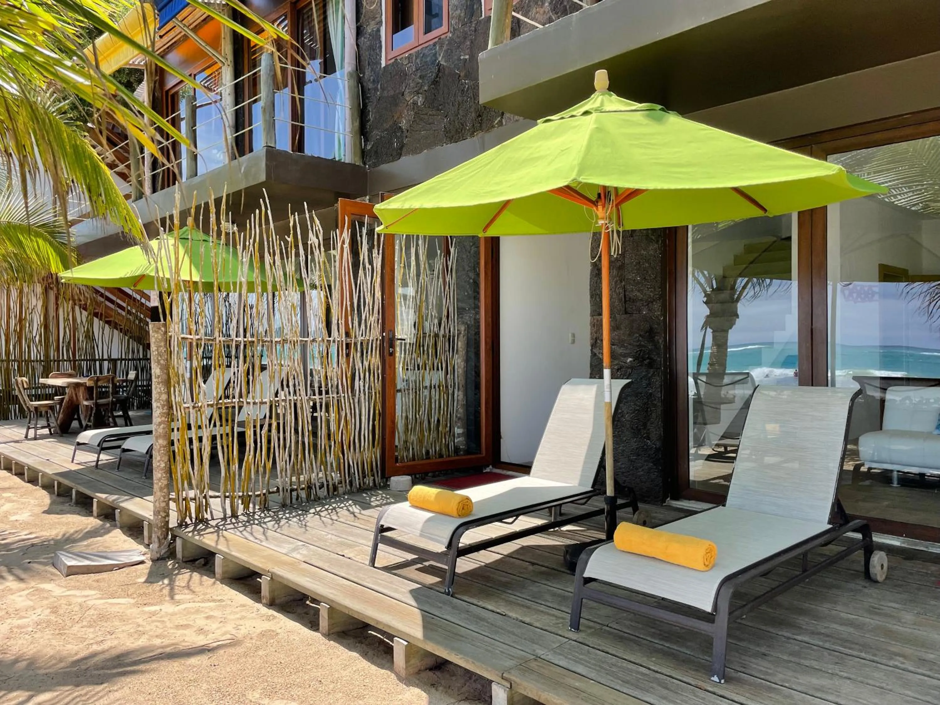 Patio in Mi Playa Galapagos Beachfront Apartments
