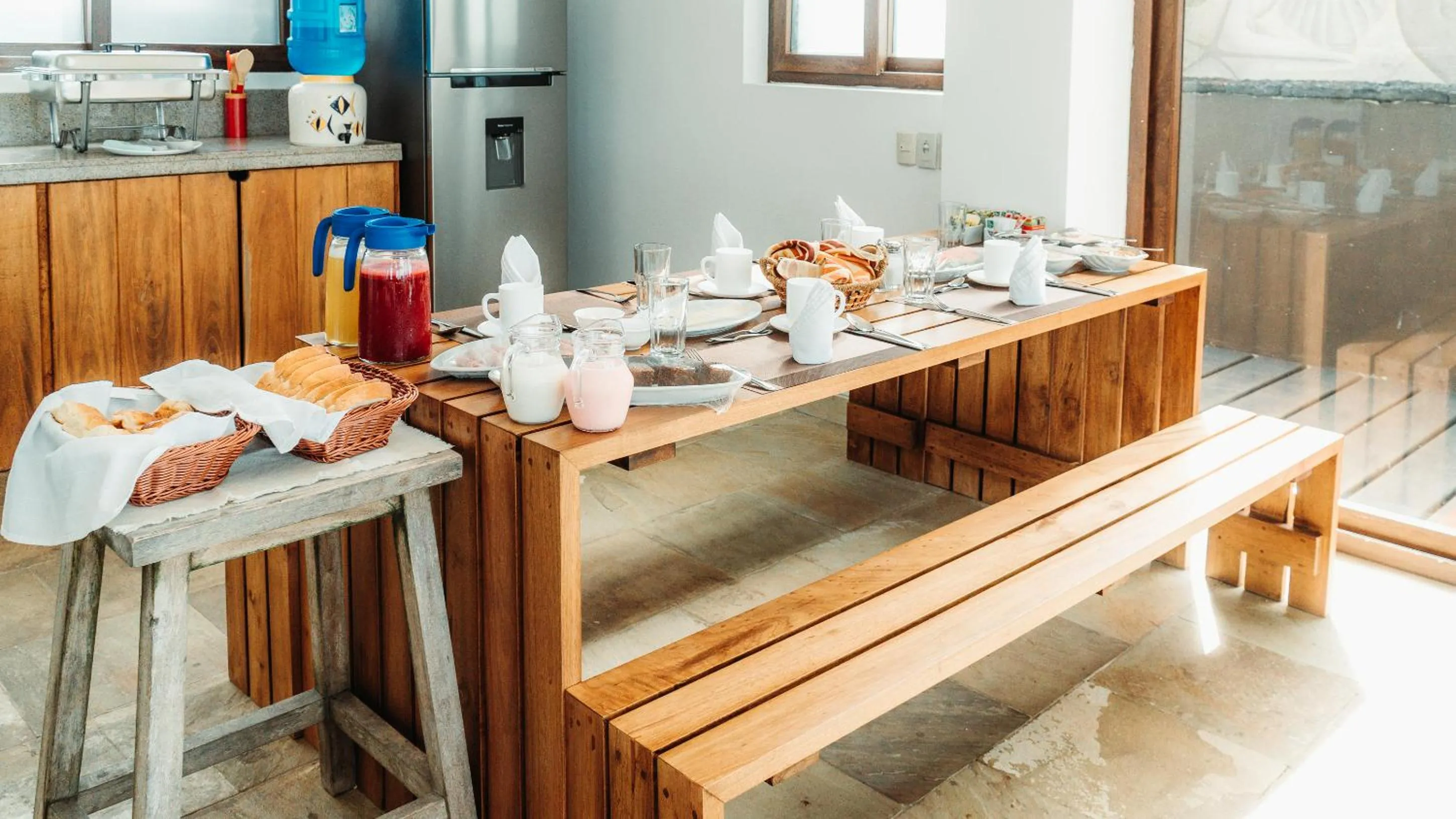 Kitchen or kitchenette in Mi Playa Galapagos Beachfront Apartments