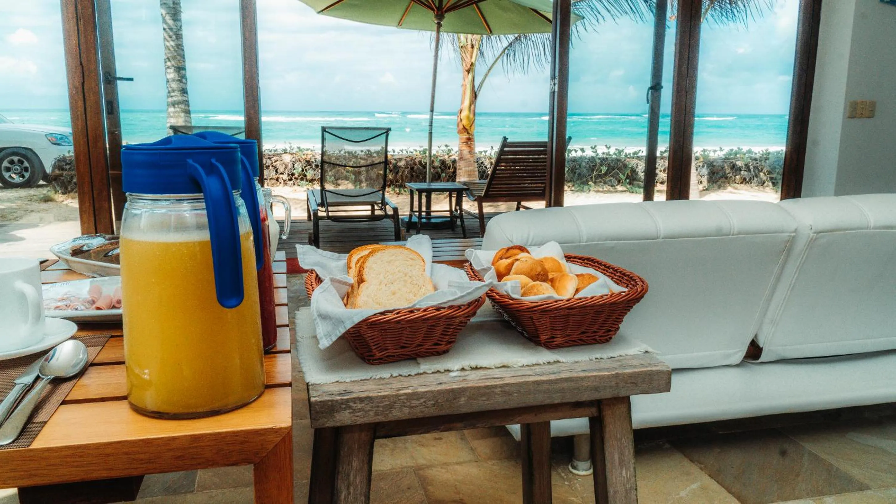 Patio in Mi Playa Galapagos Beachfront Apartments