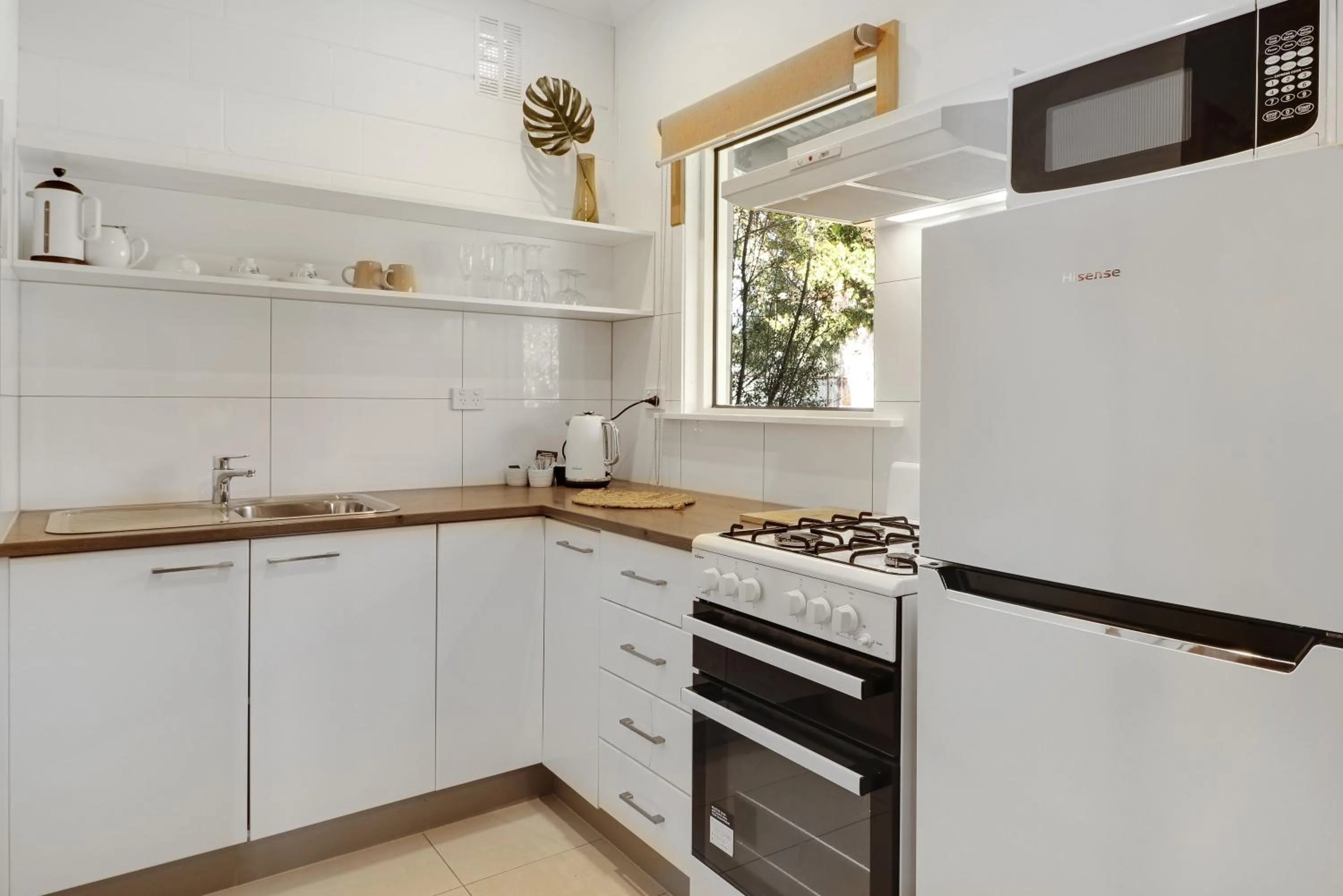 Kitchen or kitchenette in Greenvale Holiday Units Mansfield