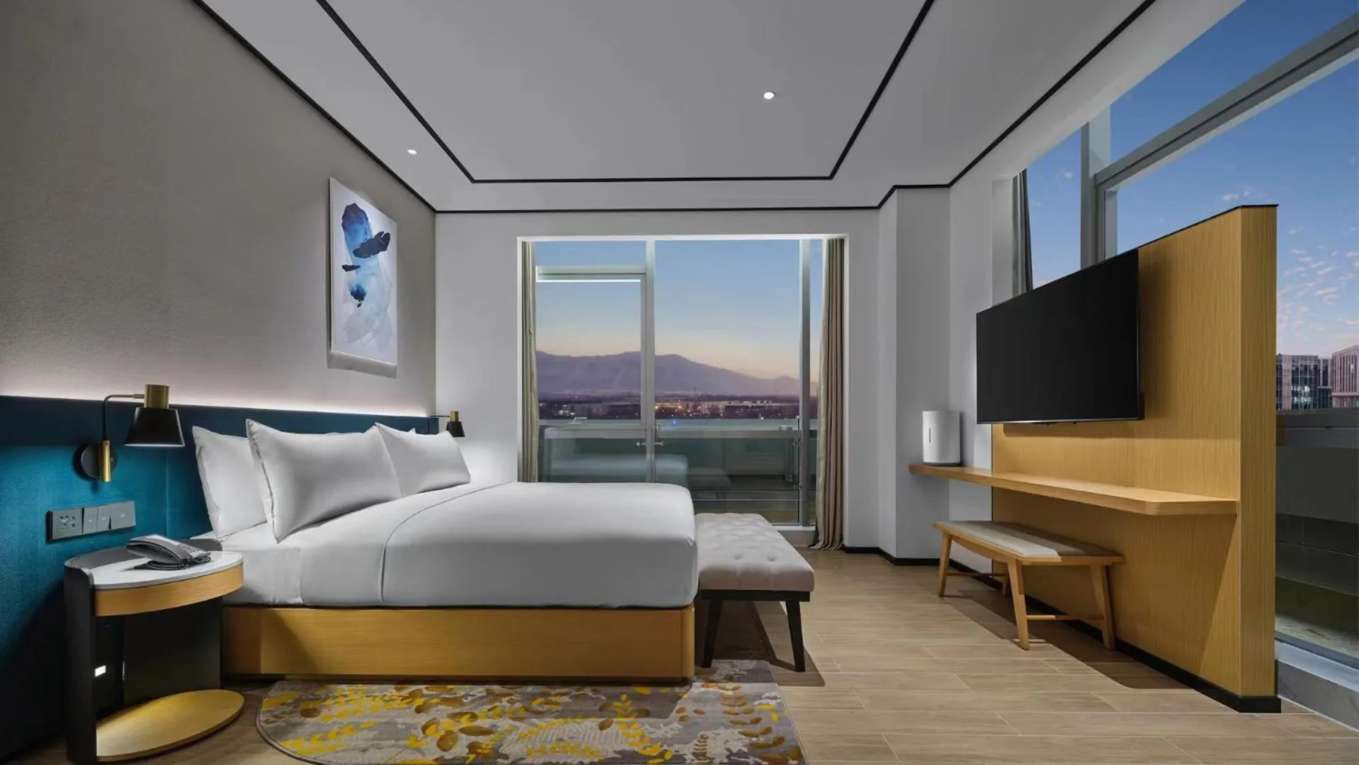 Bed in Hilton Garden Inn Beijing Haidian Daoxiang Lake