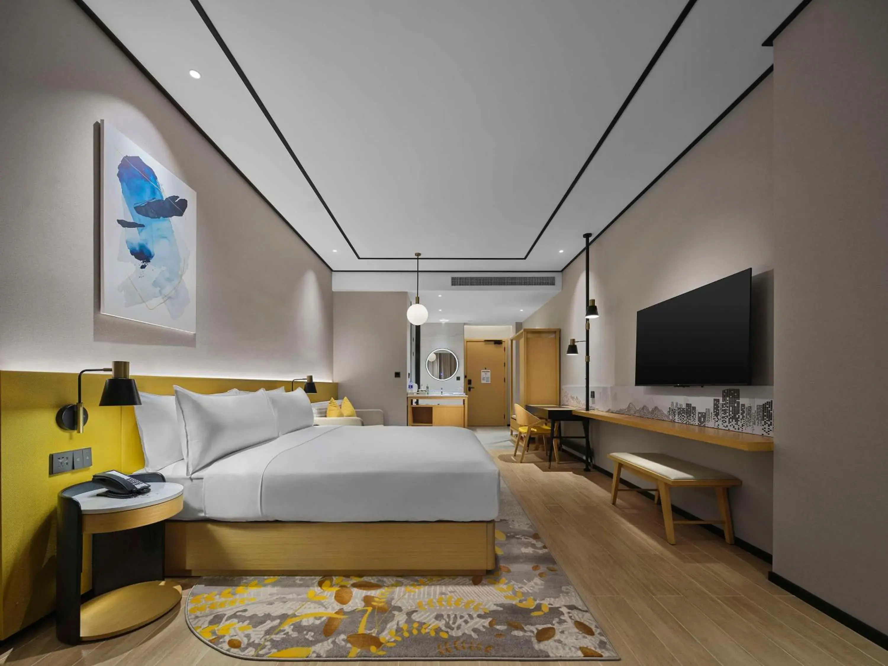 King Room - Mobility Accessible in Hilton Garden Inn Beijing Haidian Daoxiang Lake King Room - Mobility Accessible in Hilton Garden Inn Beijing Haidian Daoxiang Lake