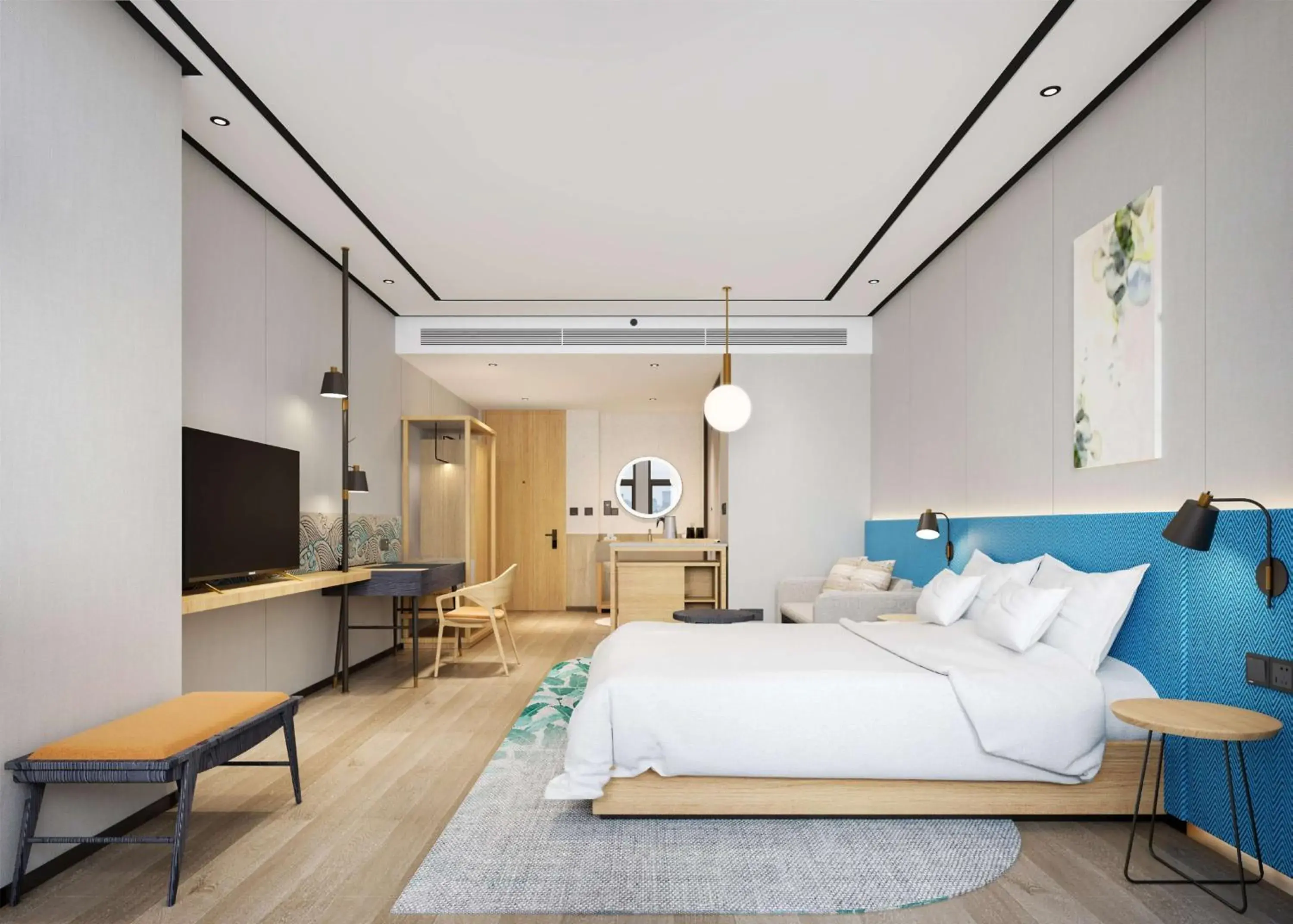 Superior King Room in Hilton Garden Inn Liaocheng Jiangbei Shuicheng Superior King Room in Hilton Garden Inn Liaocheng Jiangbei Shuicheng