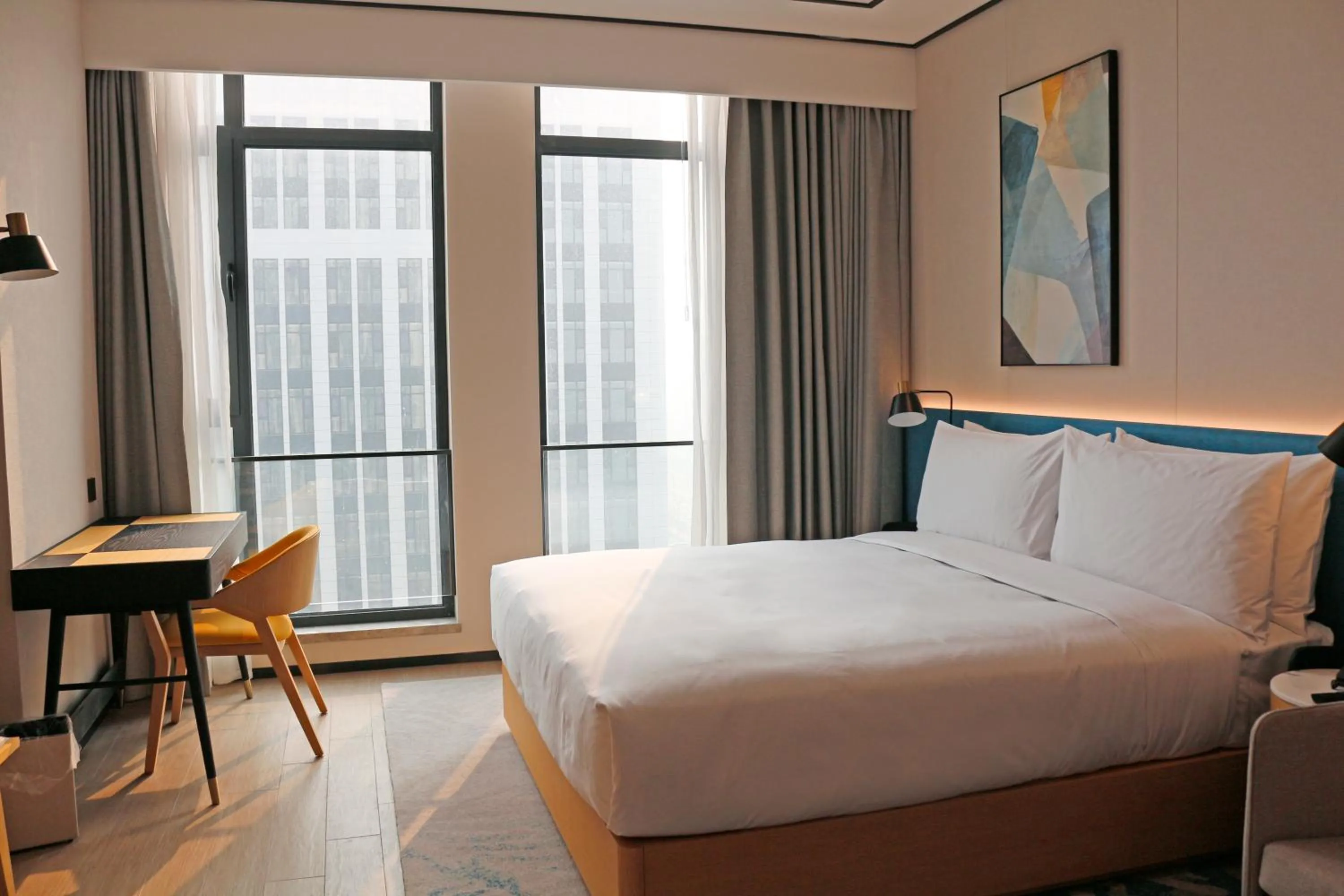 Bed in Hilton Garden Inn Liaocheng Jiangbei Shuicheng