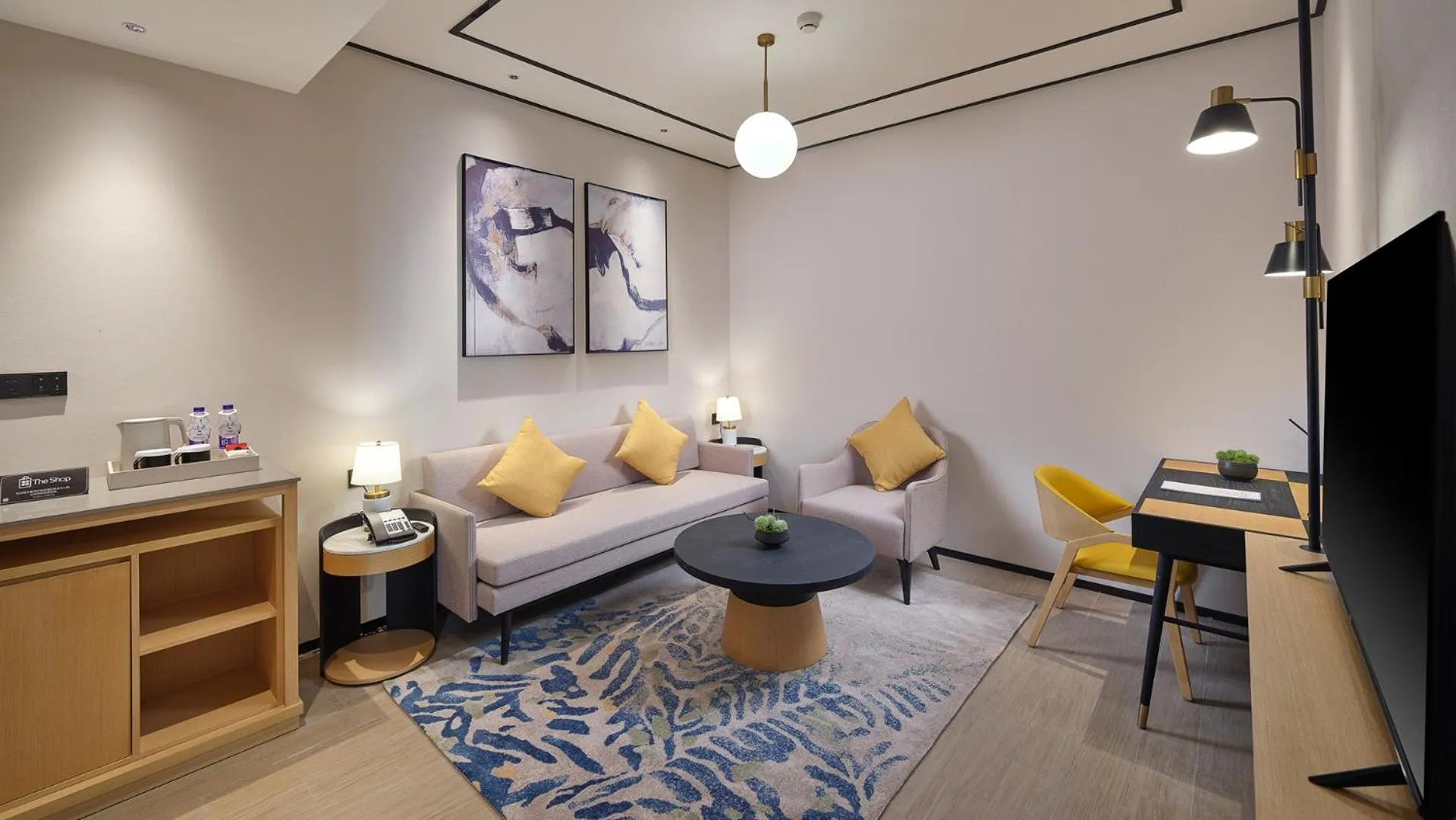 Living room in Hilton Garden Inn Liaocheng Jiangbei Shuicheng