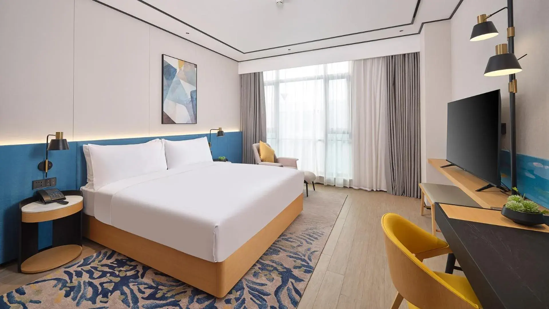 King Room - Mobility Accessible in Hilton Garden Inn Liaocheng Jiangbei Shuicheng King Room - Mobility Accessible in Hilton Garden Inn Liaocheng Jiangbei Shuicheng
