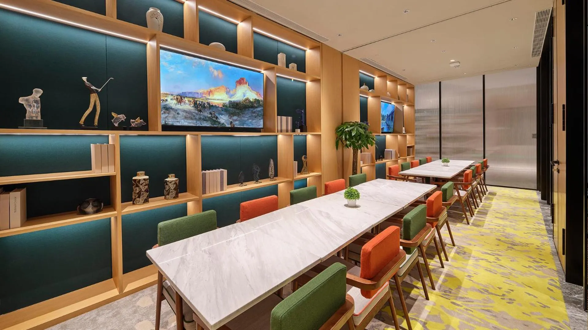 Seating area in Hilton Garden Inn Liaocheng Jiangbei Shuicheng