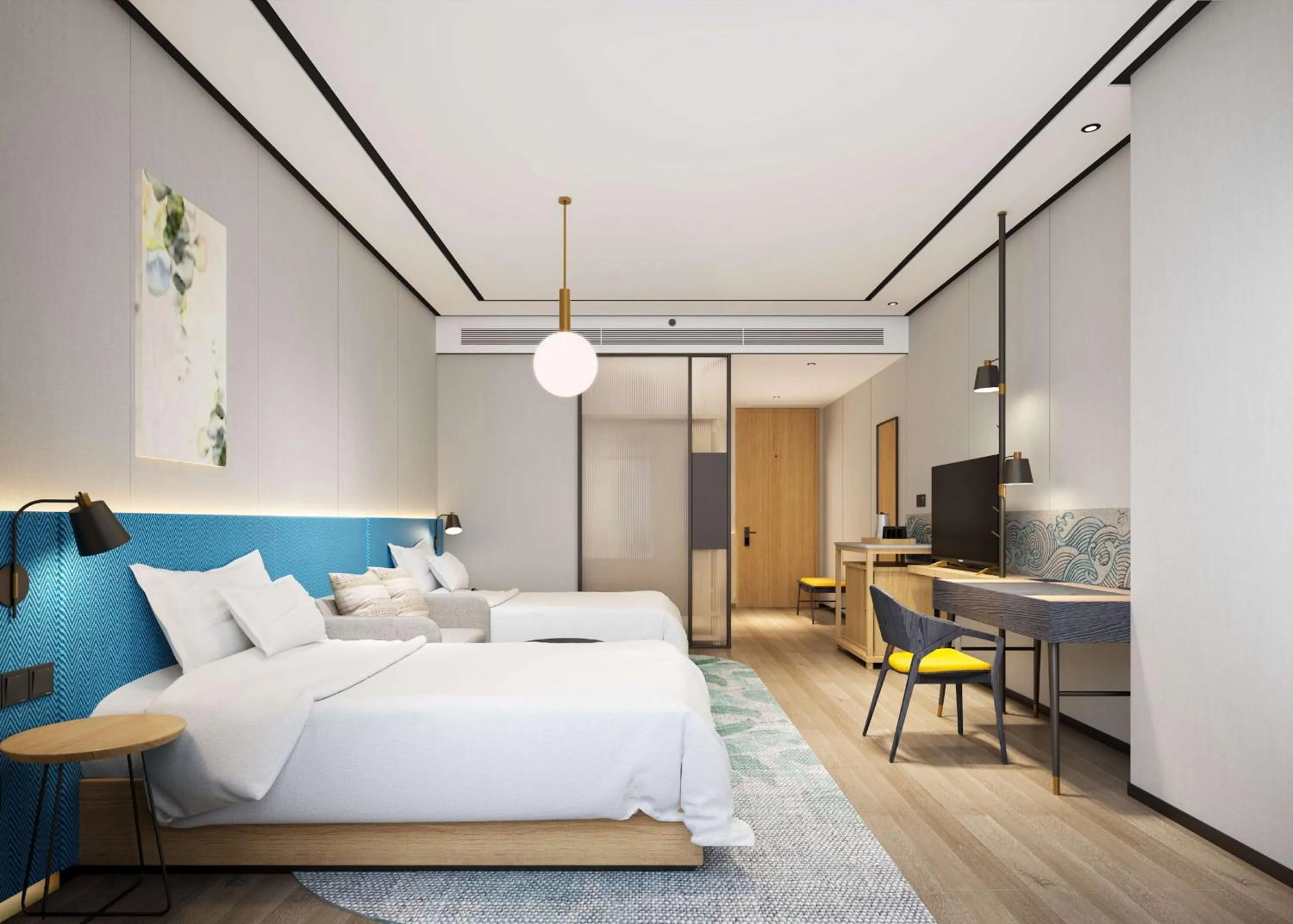 Bed in Hilton Garden Inn Liaocheng Jiangbei Shuicheng