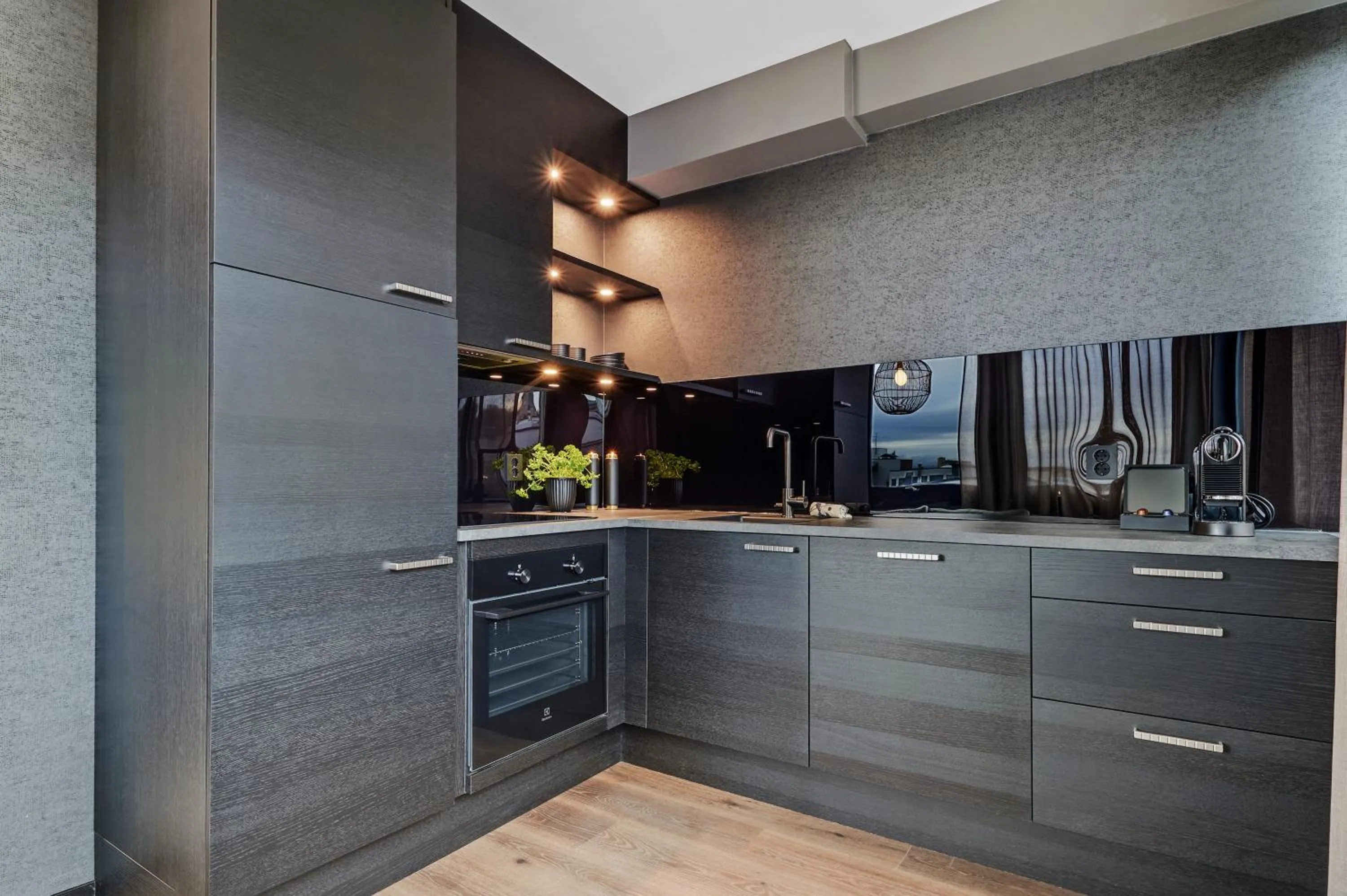 Kitchen or kitchenette in Origo Leilighetshotell- Øvre Storgate 5