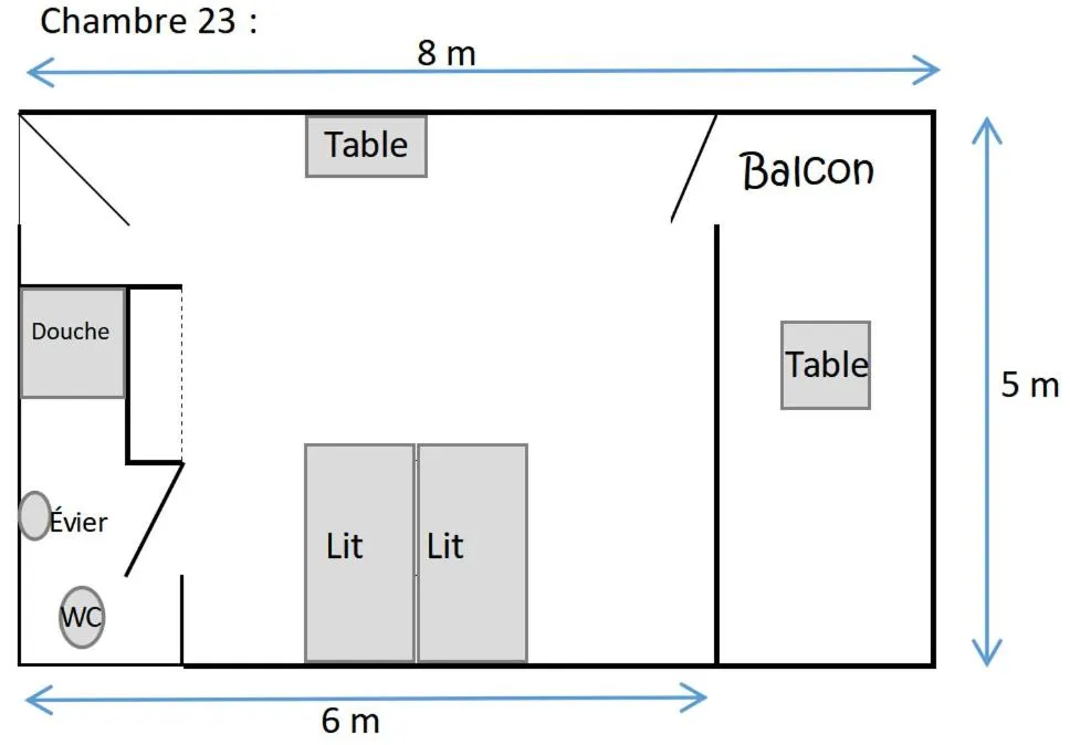 Floor plan in Centre Lucien Botovasoa