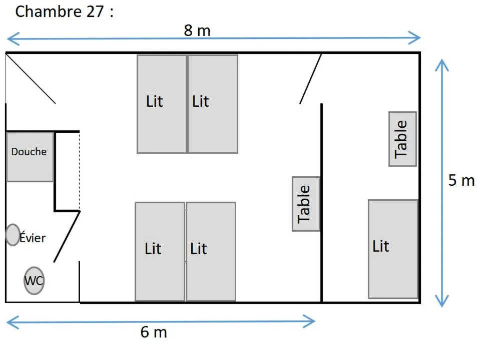 Floor plan in Centre Lucien Botovasoa