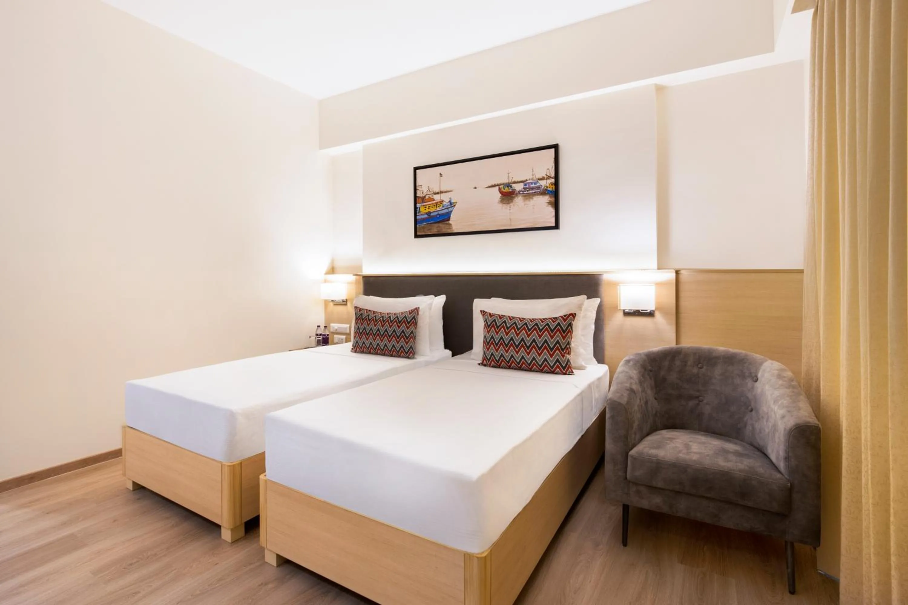 Bedroom, Bed in Keys Lite By Lemon Tree Hotels Sreekanya