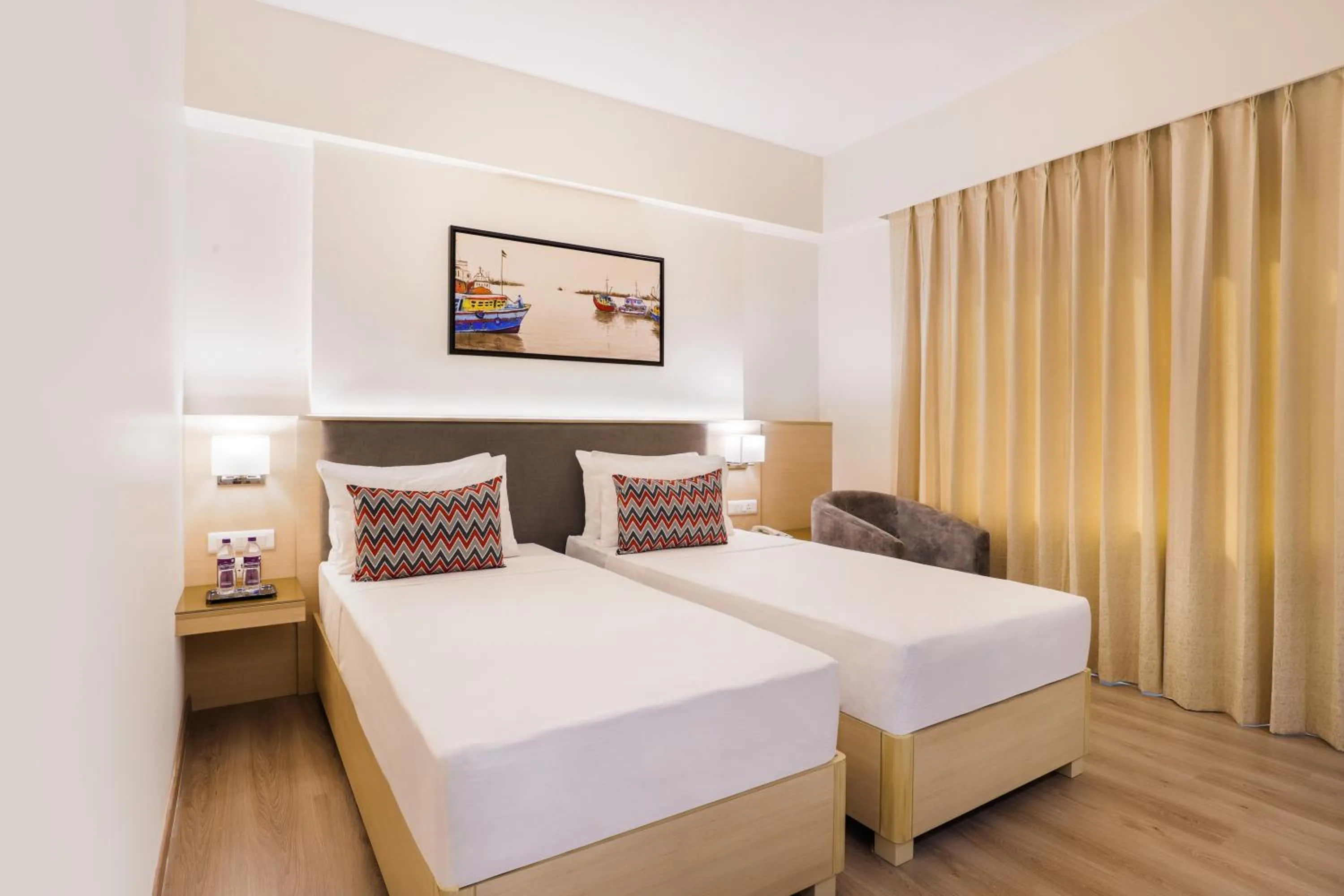 Bedroom, Bed in Keys Lite By Lemon Tree Hotels Sreekanya