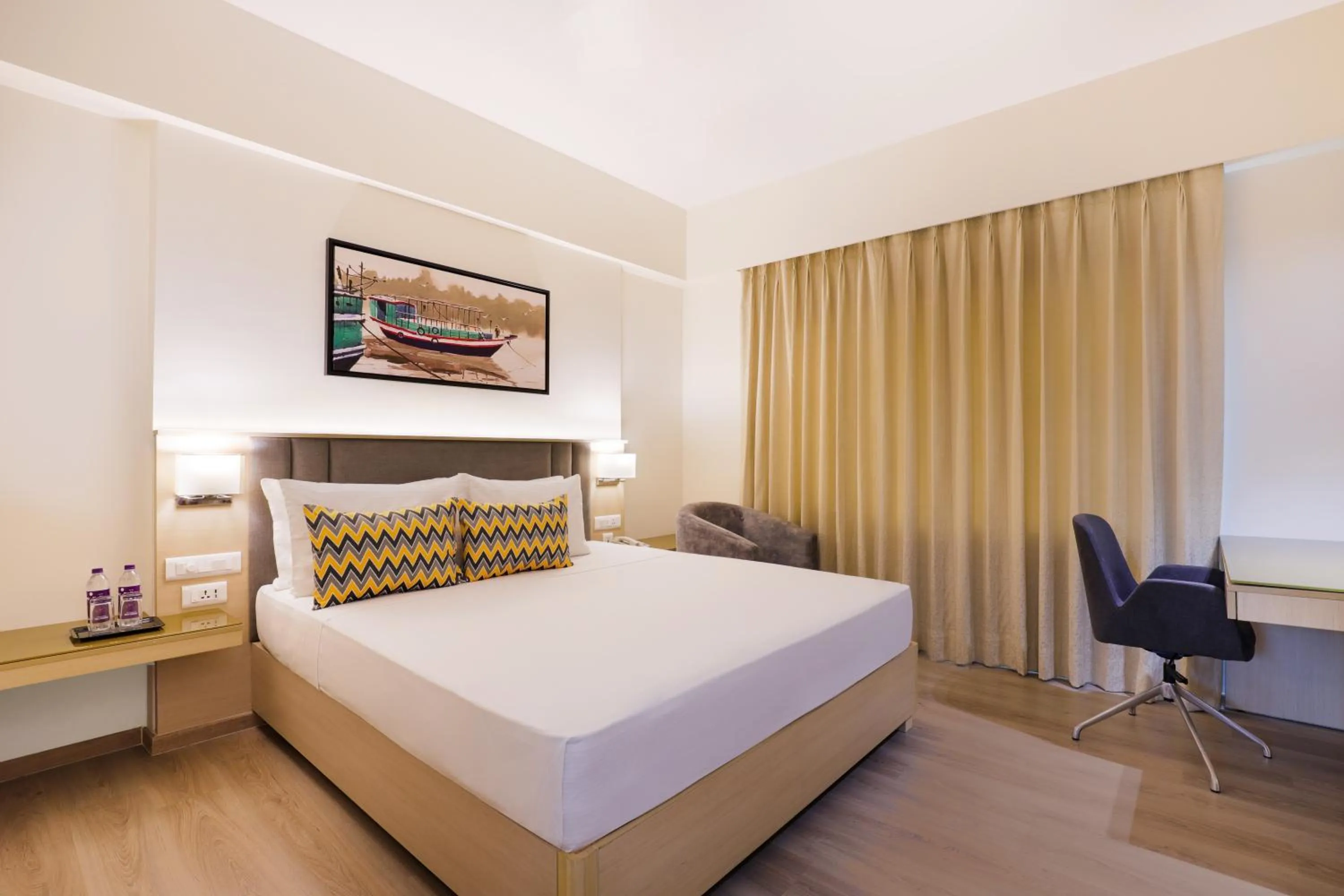 Bedroom, Bed in Keys Lite By Lemon Tree Hotels Sreekanya