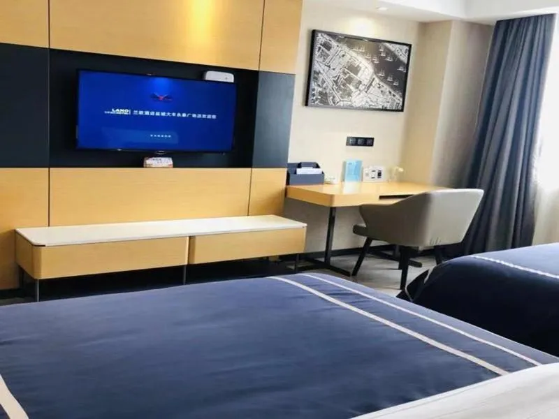 Bed in LanOu Hotel Yancheng Dafeng Yongtai Plaza
