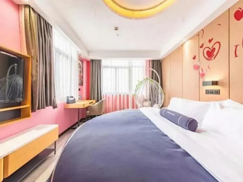 Bed in LanOu Hotel Yancheng Dafeng Yongtai Plaza