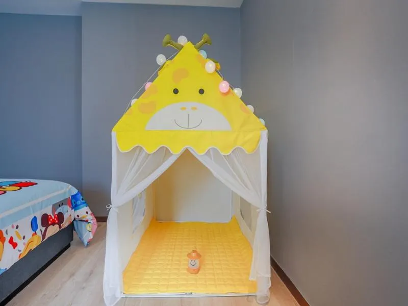 Bed in LanOu Hotel Taixing Wanda Plaza