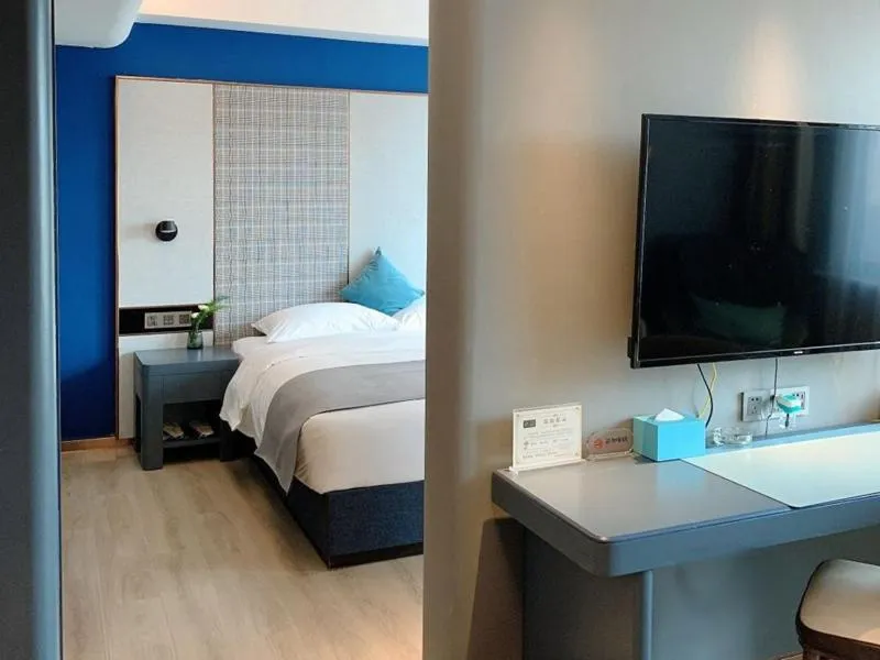 Bed in LanOu Hotel Linyi Lanling Agricultural Park