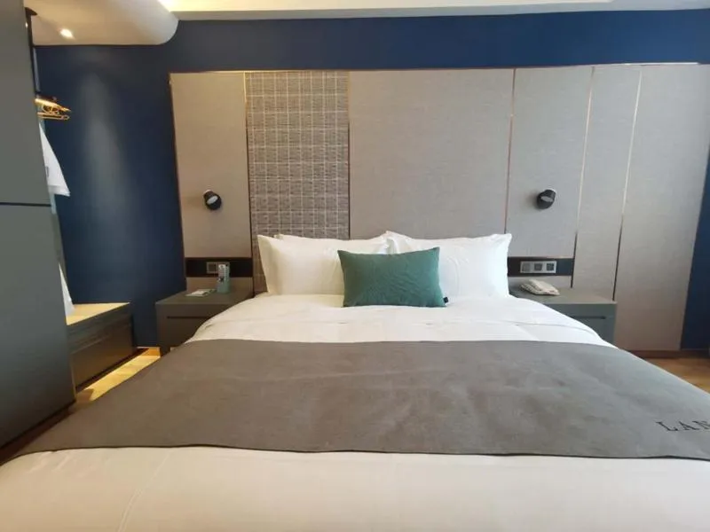 Bed in LanOu Hotel Shijiazhuang Luquan Zoo Scenic Spot