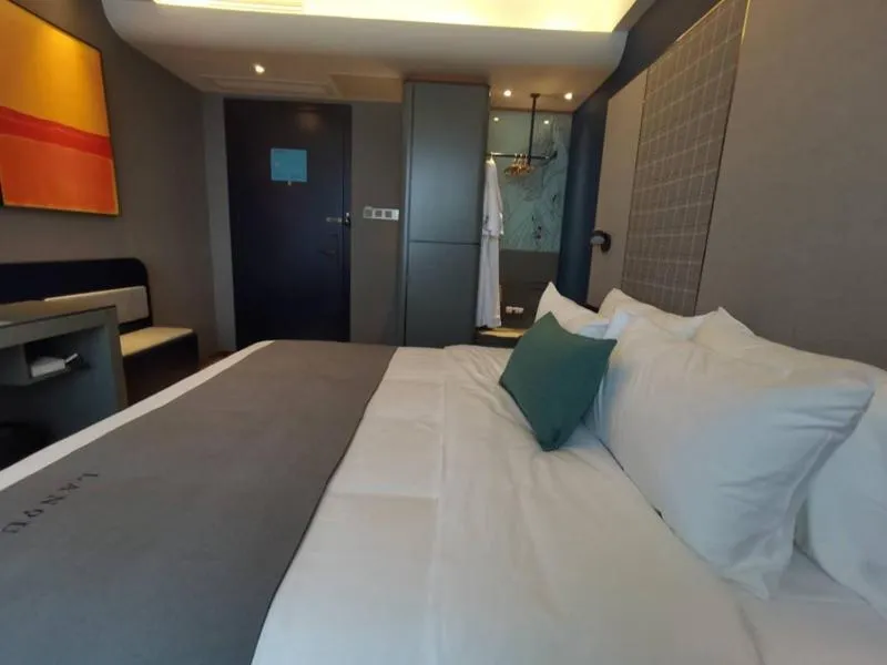 Bed in LanOu Hotel Shijiazhuang Luquan Zoo Scenic Spot