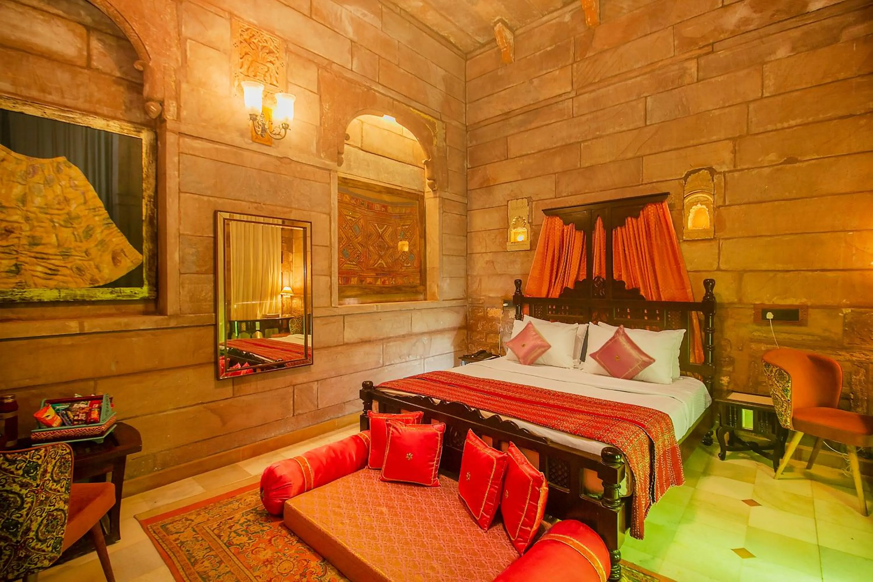 View (from property/room), Bed in Amritara Manak Haveli, Jodhpur