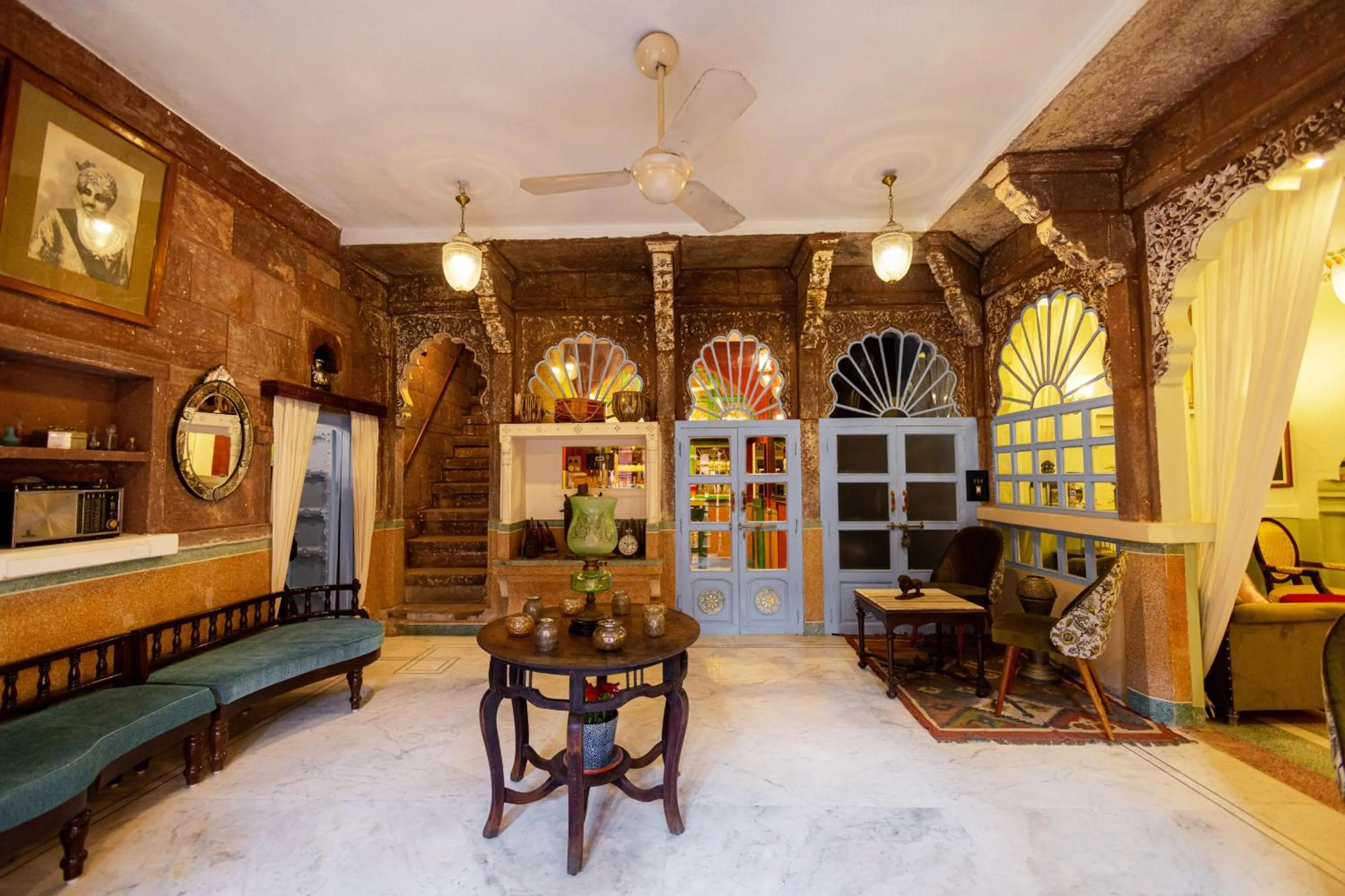 Living room in Amritara Manak Haveli, Jodhpur