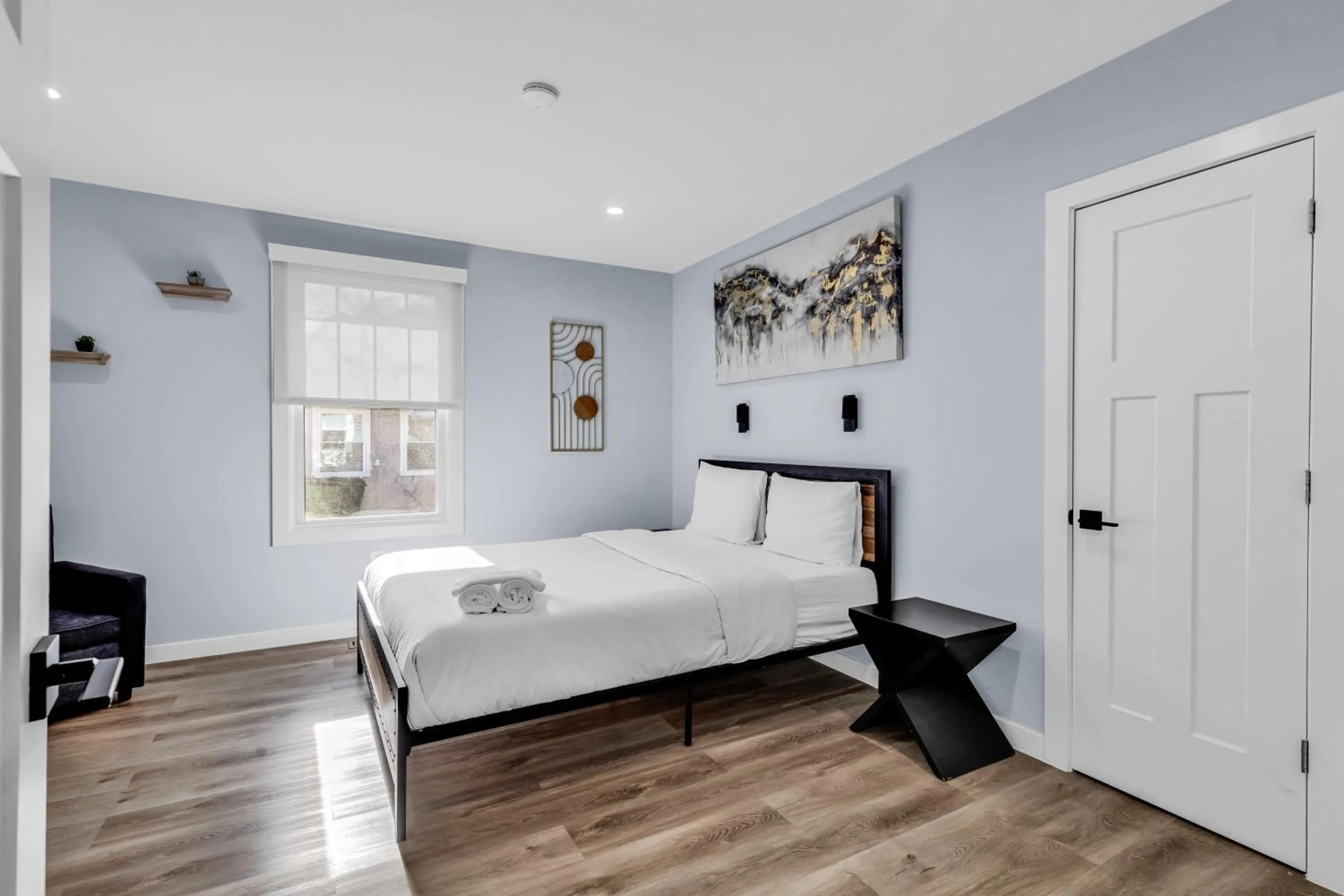 Bedroom, Bed in Luxury 3BR House in Charlotte