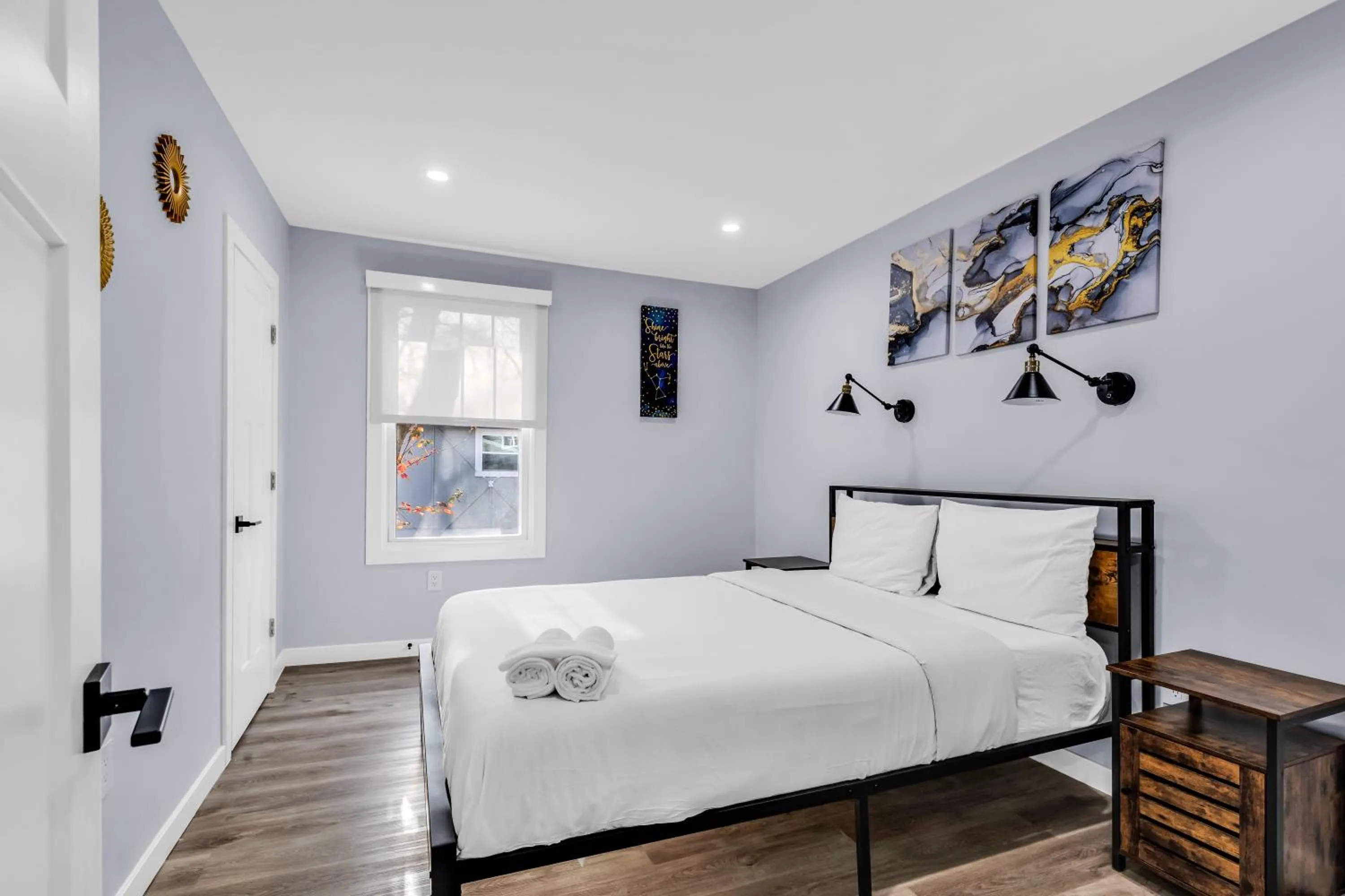 Bedroom, Bed in Luxury 3BR House in Charlotte