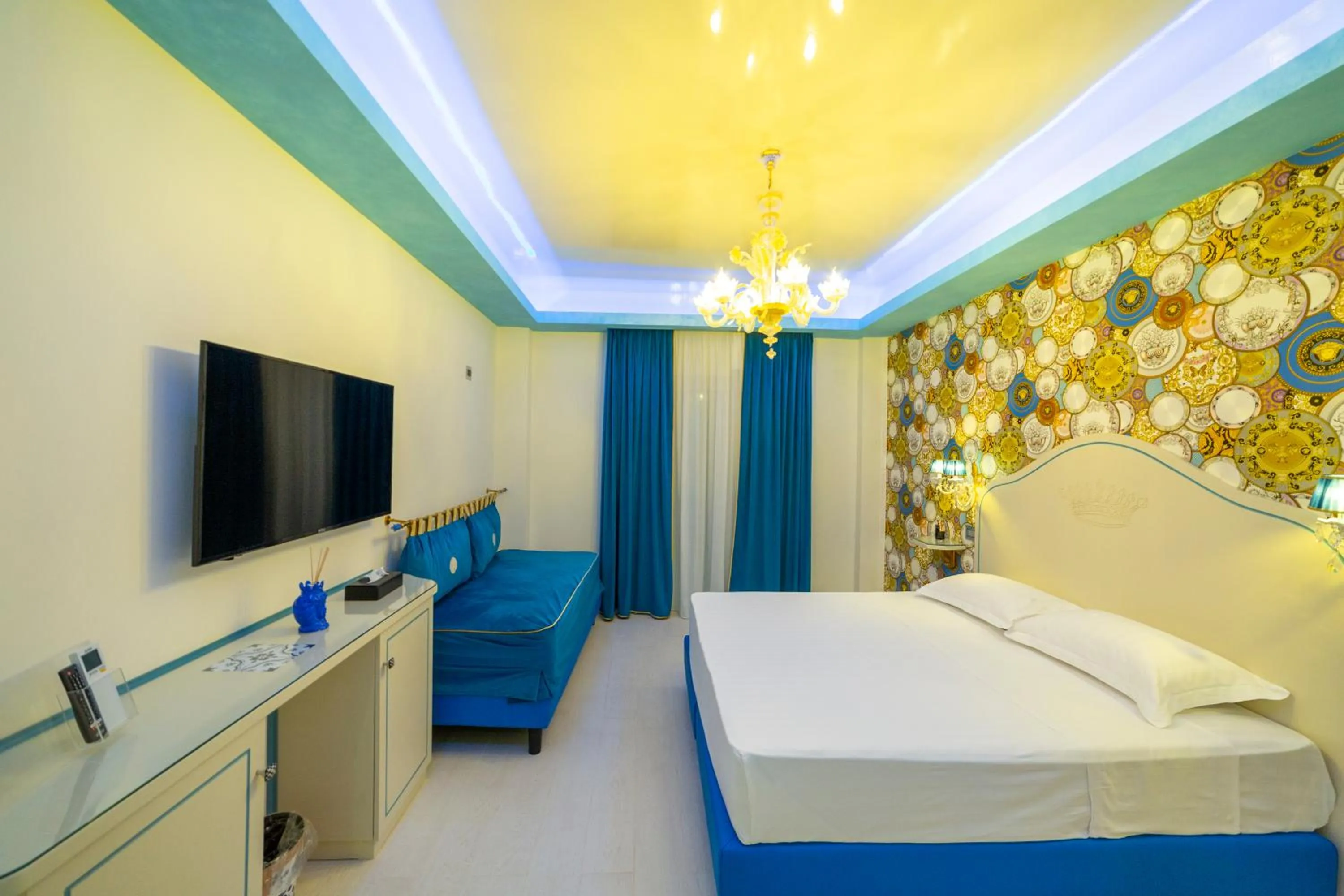 Bed in Leucosya Luxury Rooms