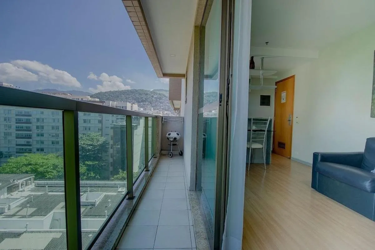 Balcony/Terrace in Flat Praia de Copacabana Ipanema - Pé na Areia