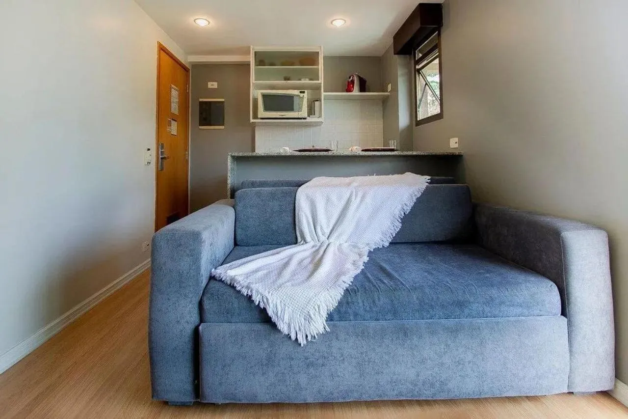 Kitchen or kitchenette in Flat Praia de Copacabana Ipanema - Pé na Areia