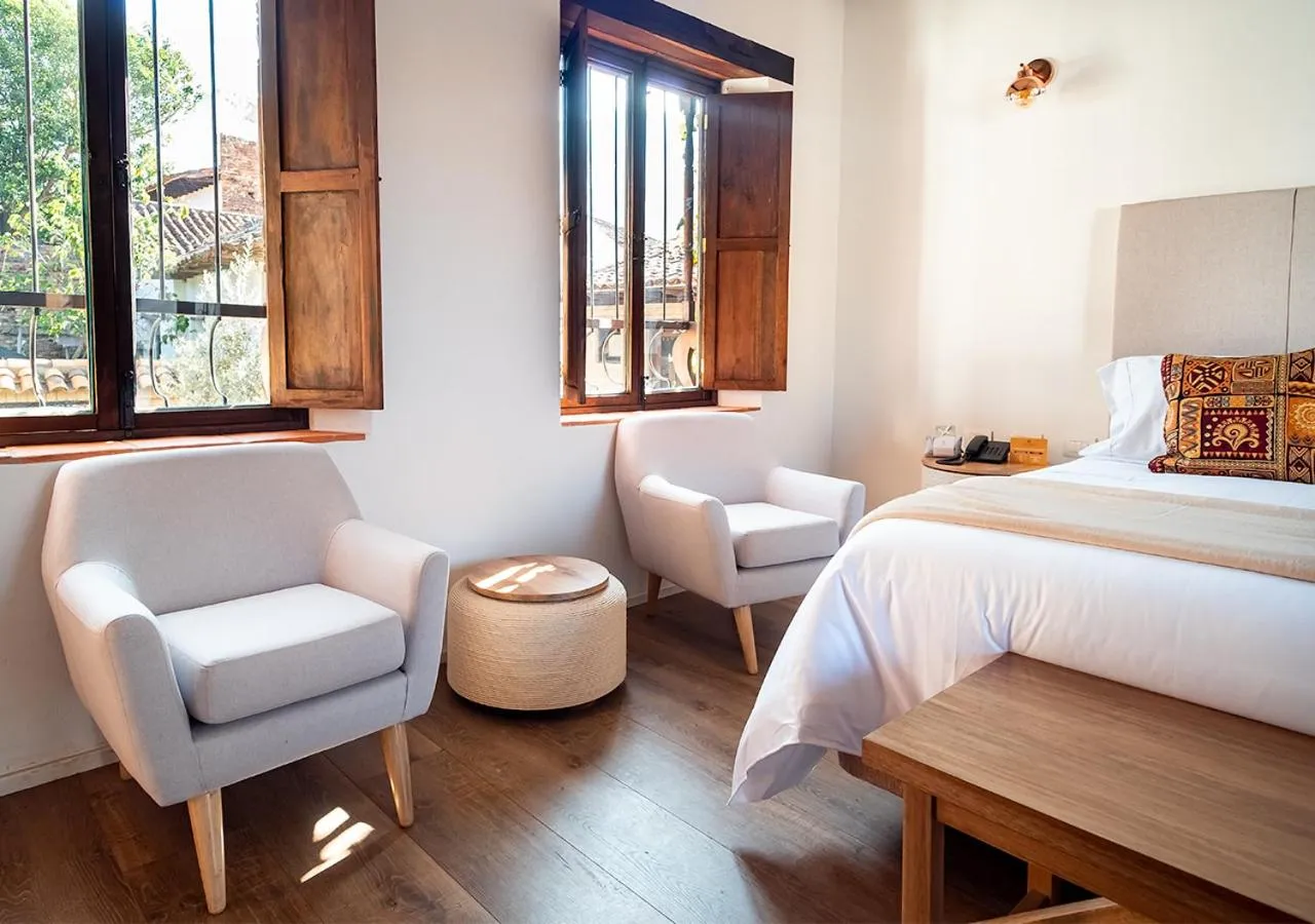 Living room, Bed in Hotel Casa Alcestre