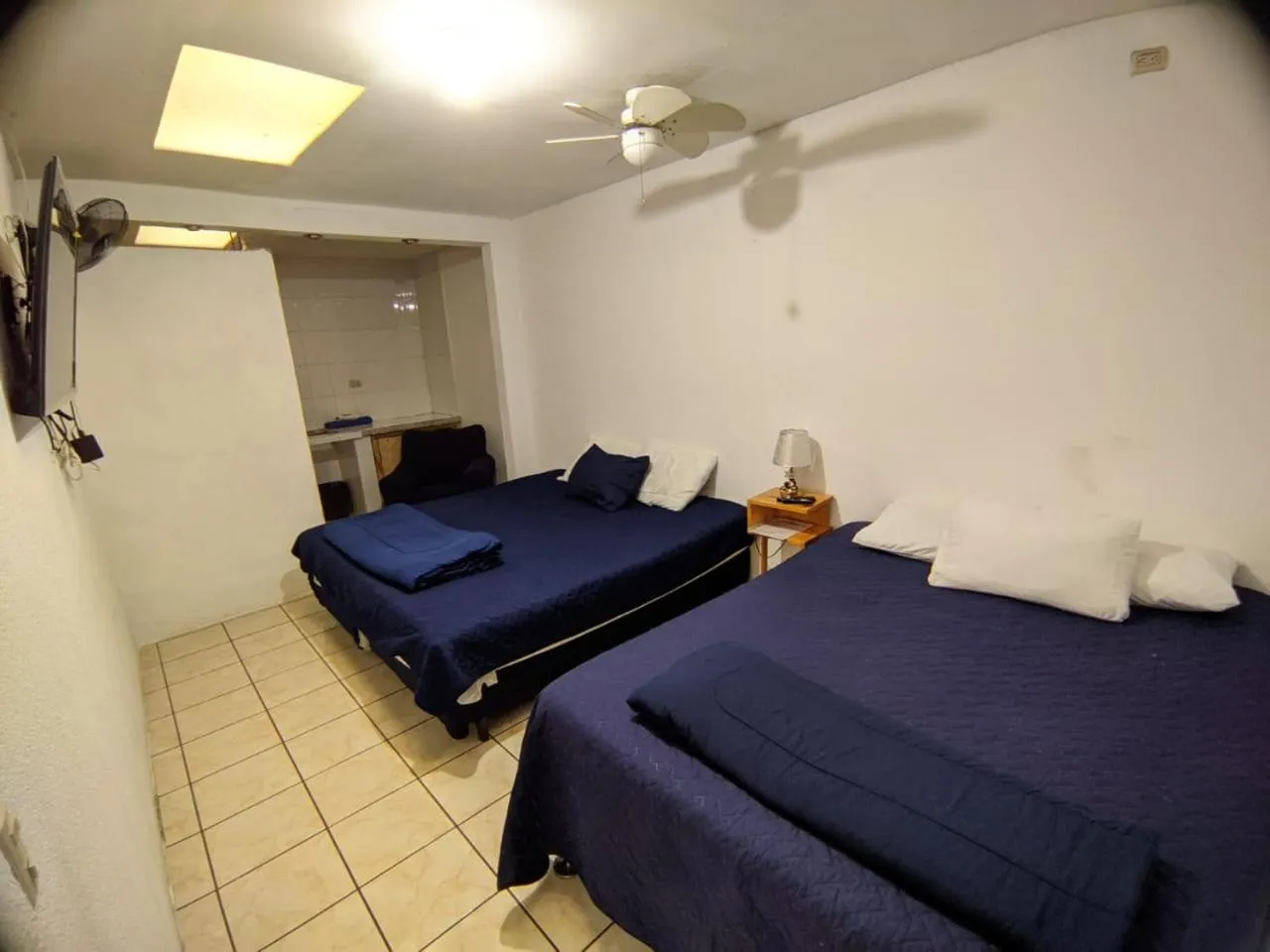 Bed in Hotel Bluehouse