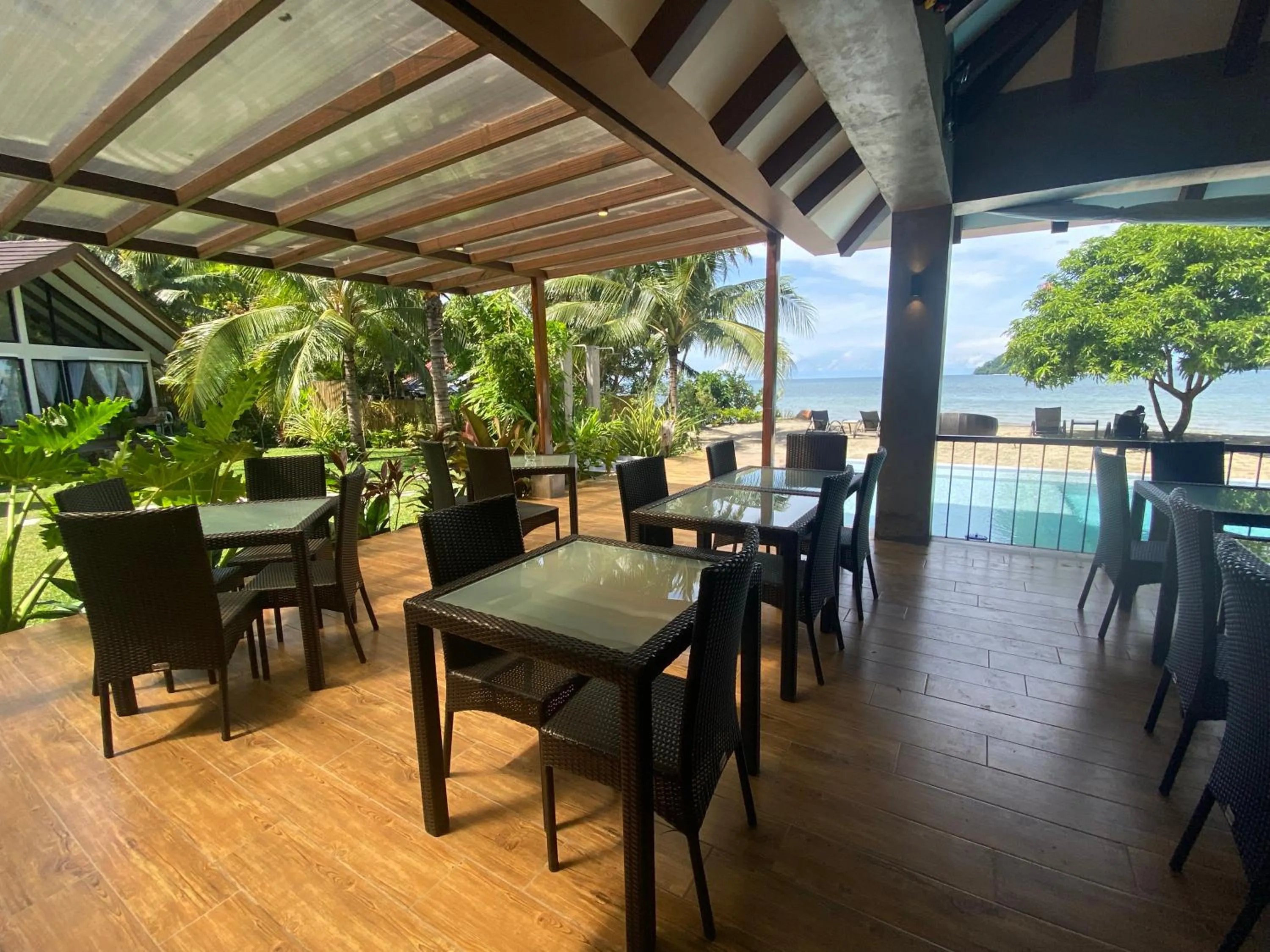 Patio in Amila Dive Beach Resort