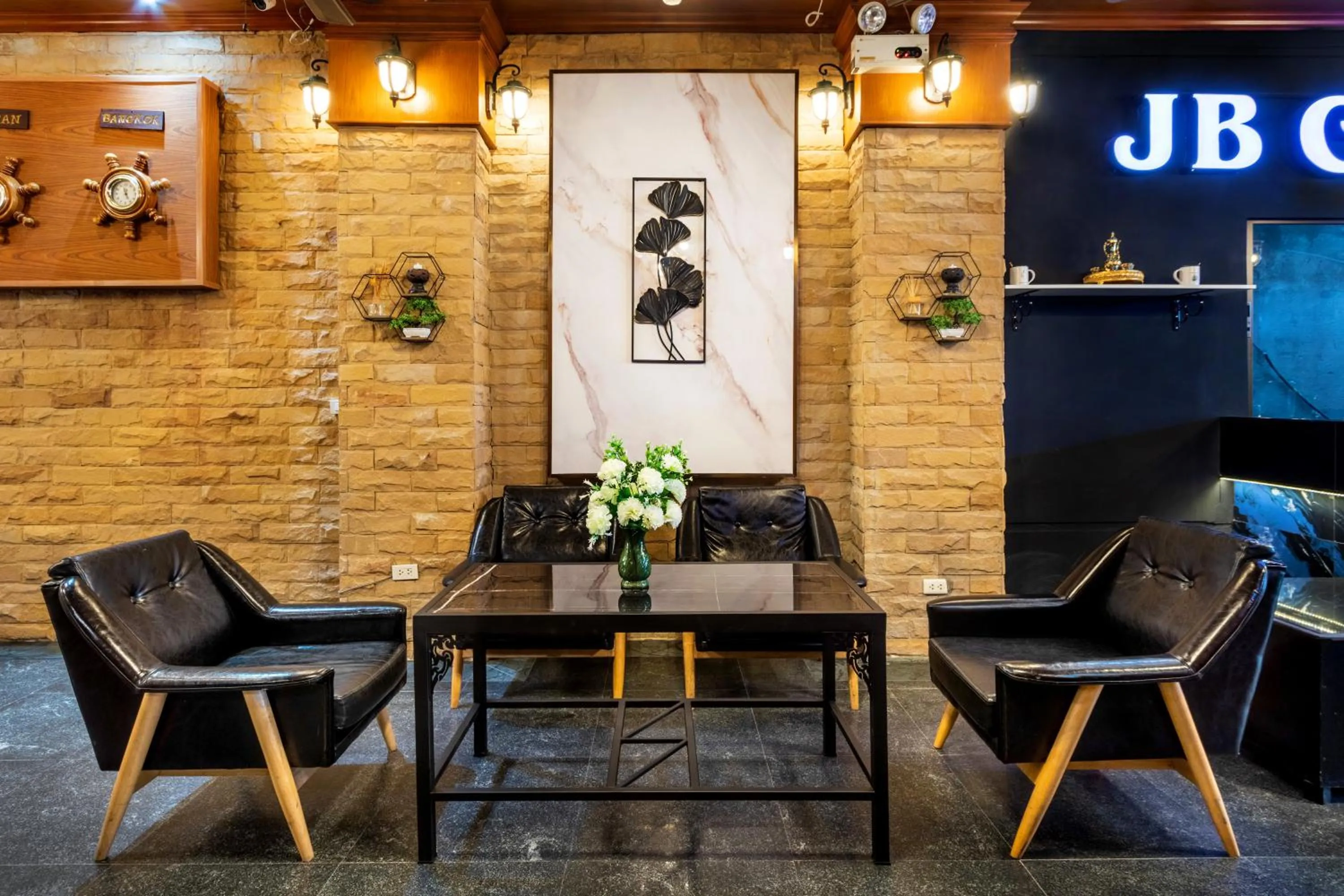 Seating area in JB Green Hotel Patong