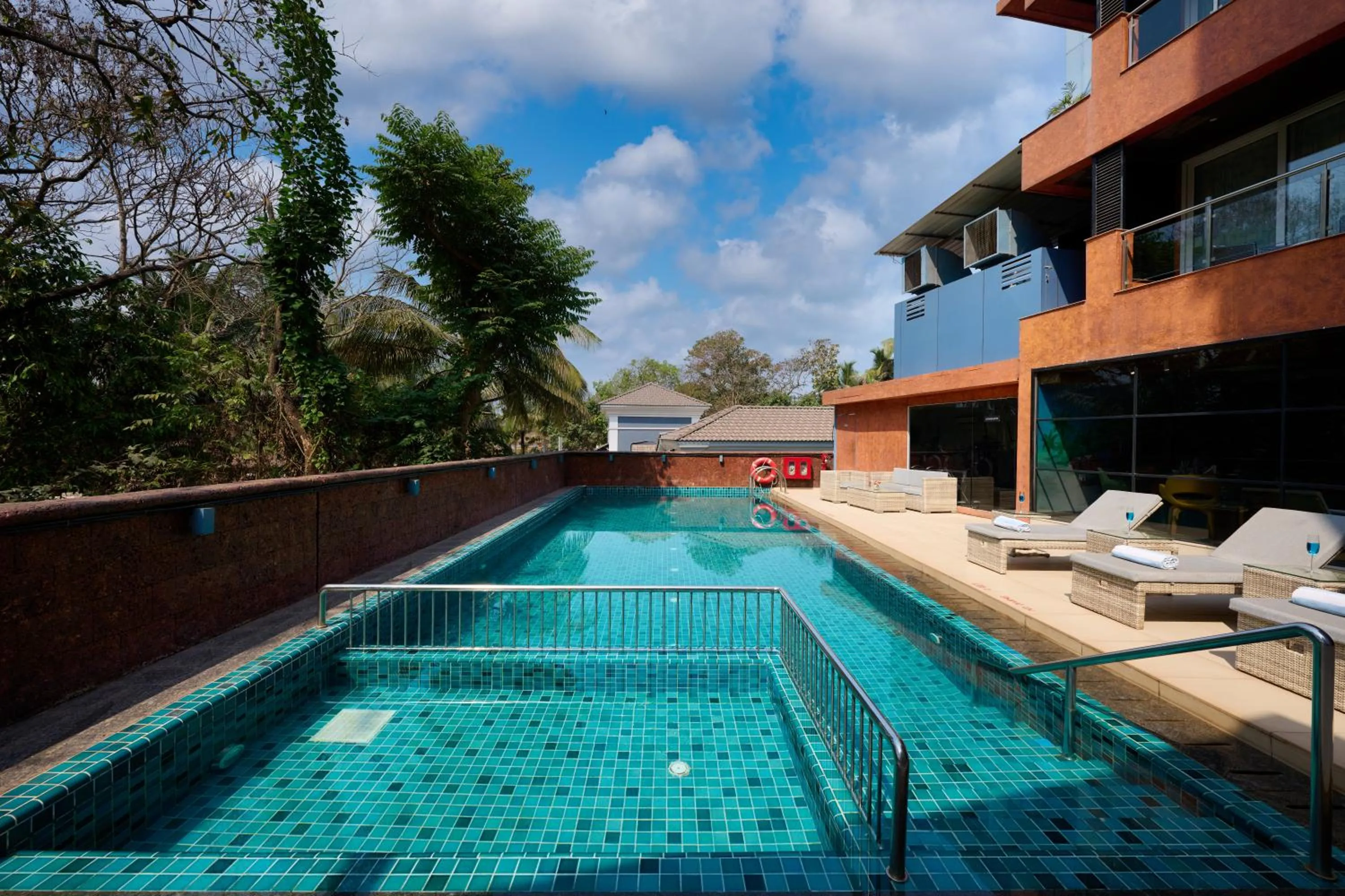 Pool view in Golden Tulip Vagator Goa