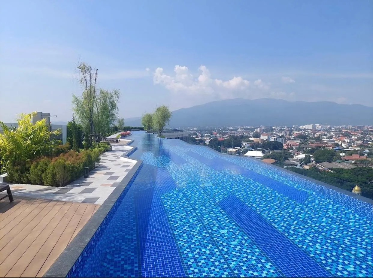 Swimming pool in Astra Sky River Condo