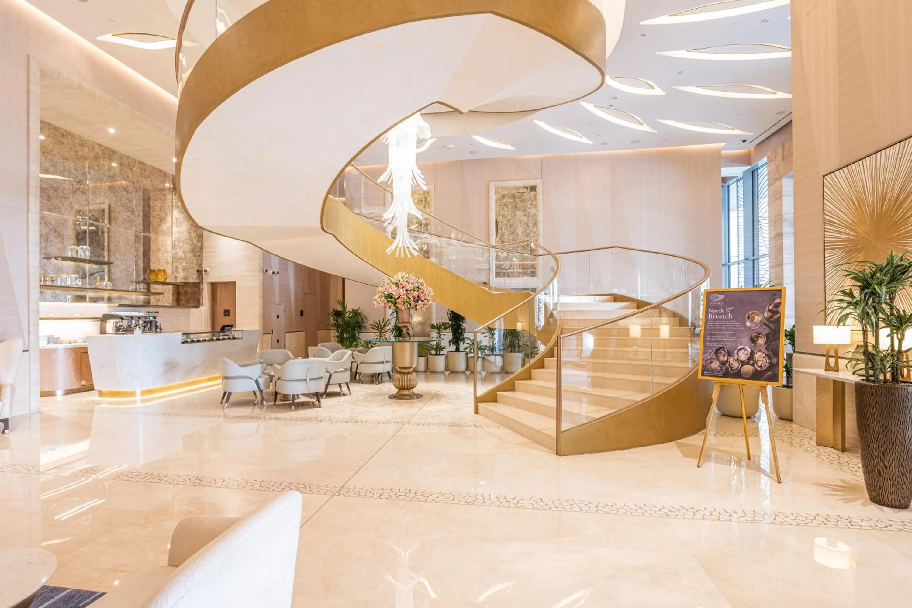 Lobby or reception in Ultra Luxury Palm Tower with Shared Hotel Facilities